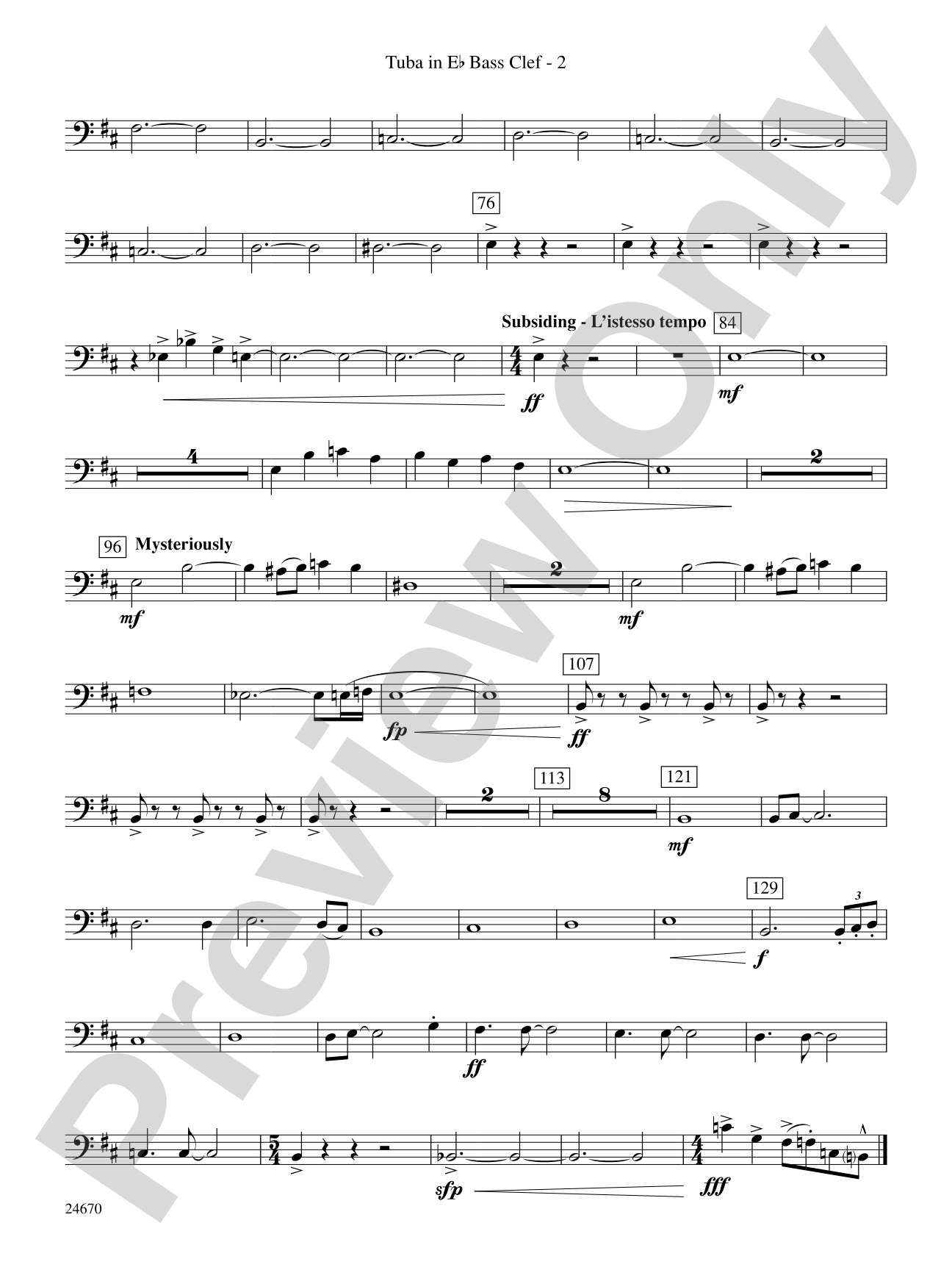 Tsunami: (wp) E-flat Tuba B.C.