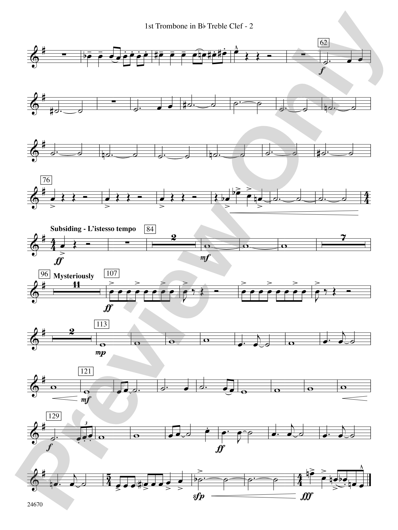 Tsunami: (wp) 1st B-flat Trombone T.C.