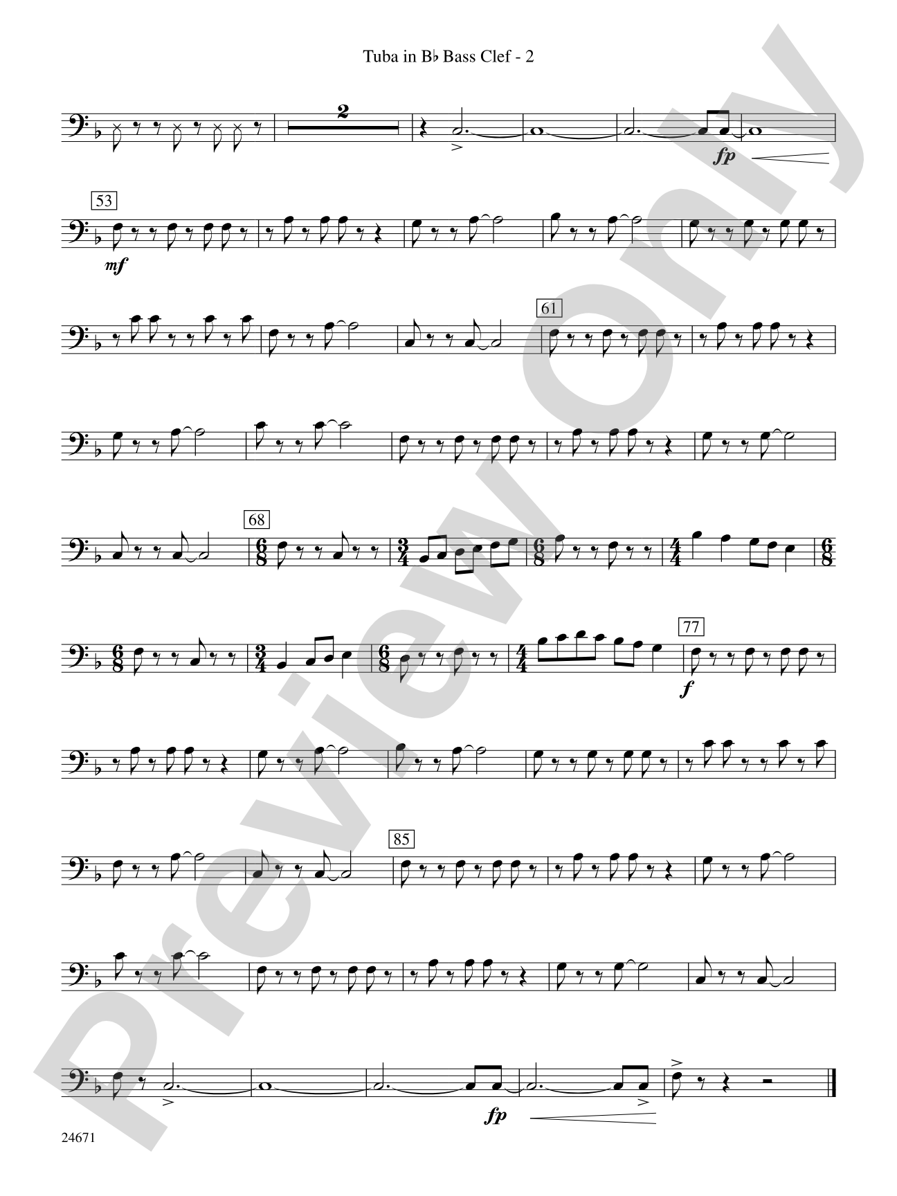 Manzanita: (wp) B-flat Tuba B.C.