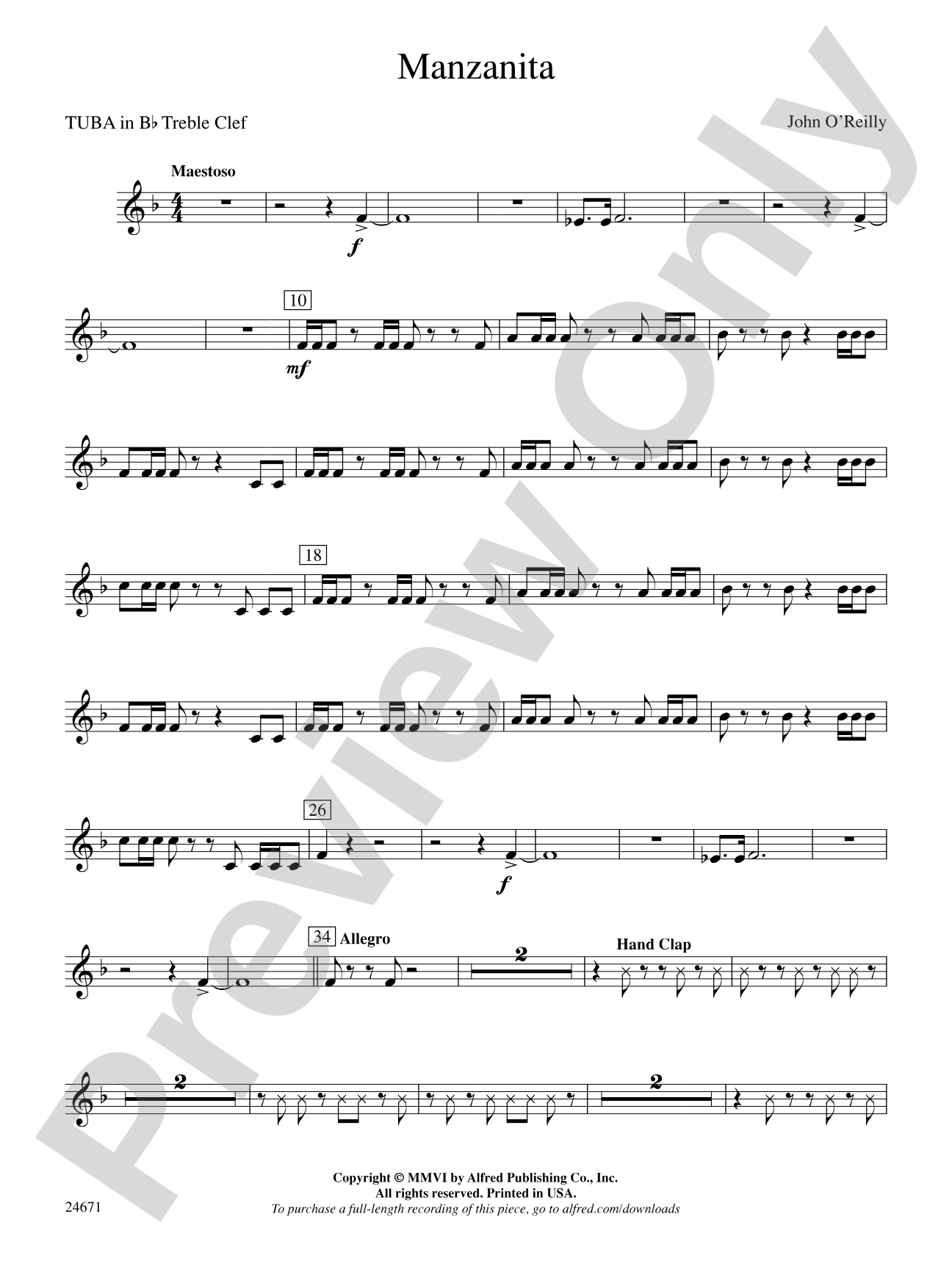 Manzanita: (wp) B-flat Tuba T.C.