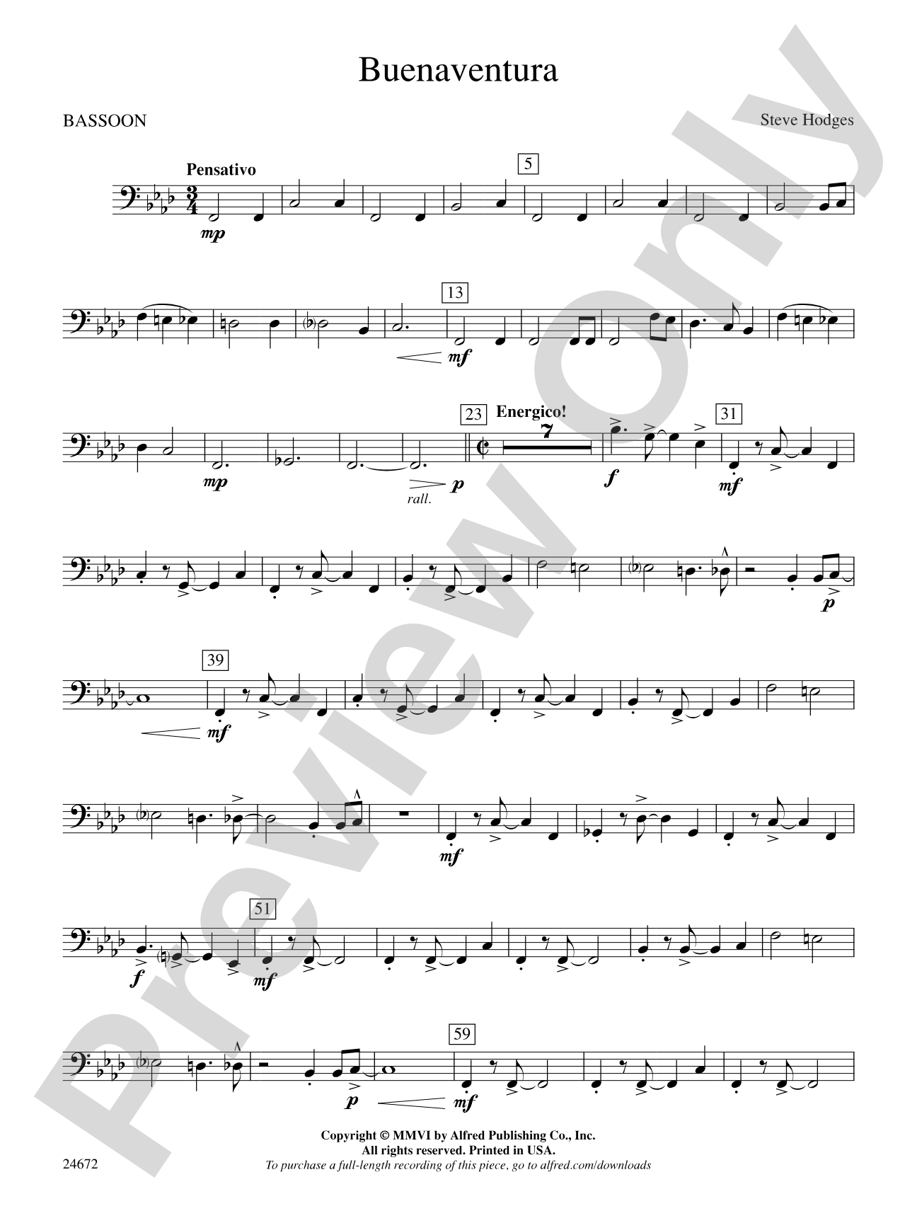Buenaventura: Bassoon