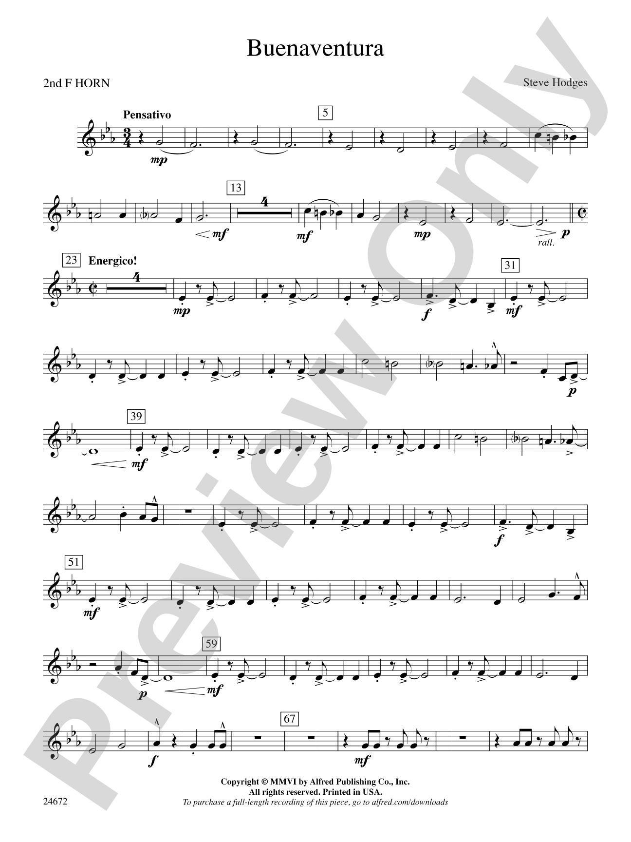 Buenaventura: 2nd F Horn