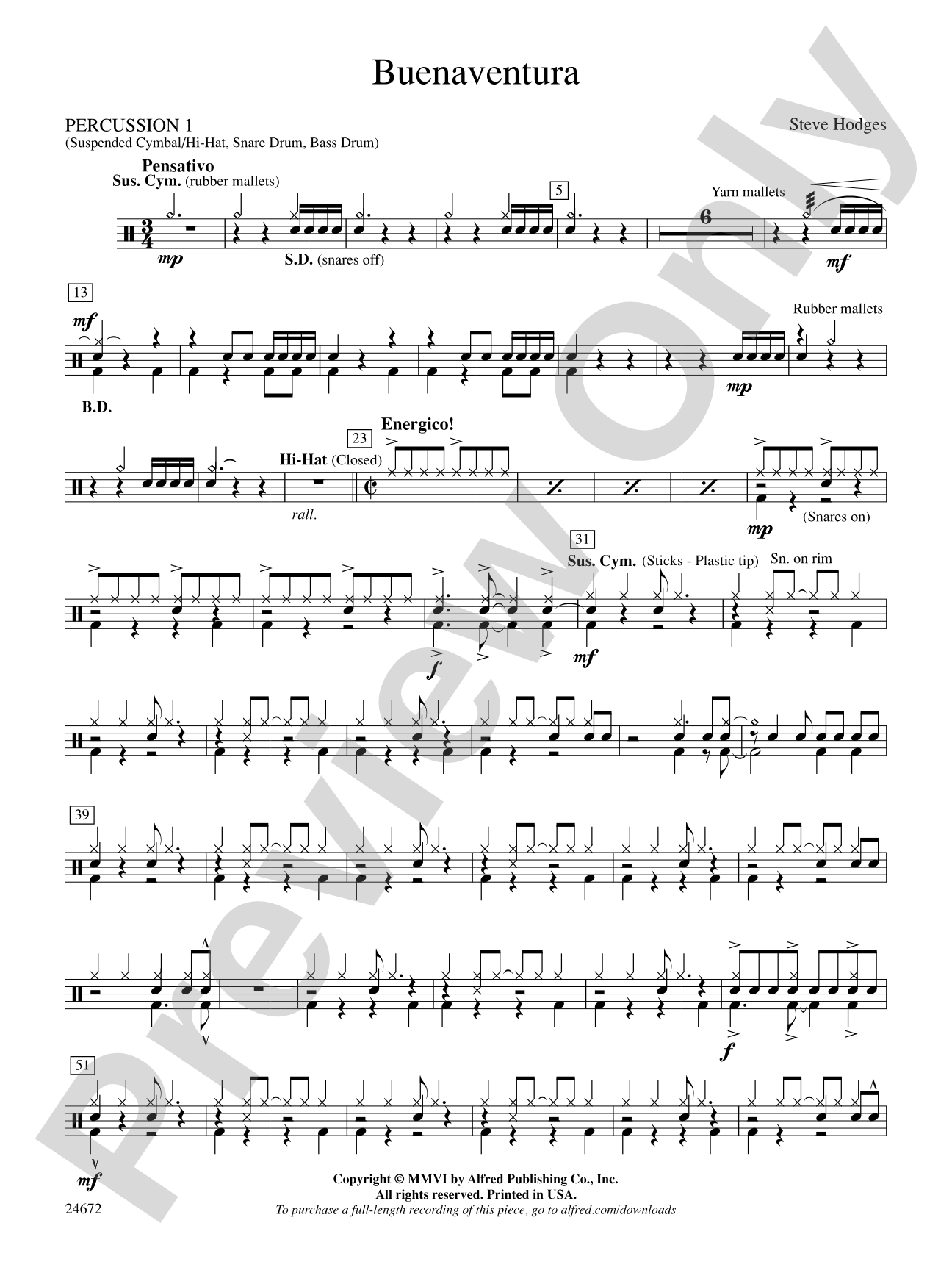 Buenaventura: 1st Percussion