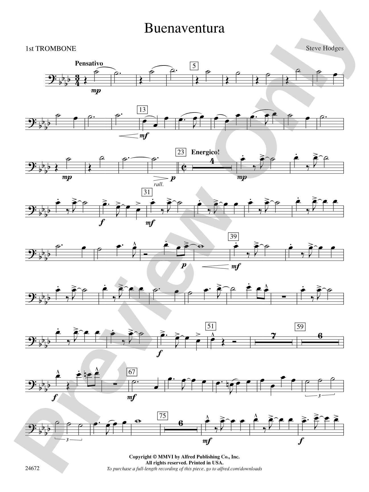 Buenaventura: 1st Trombone