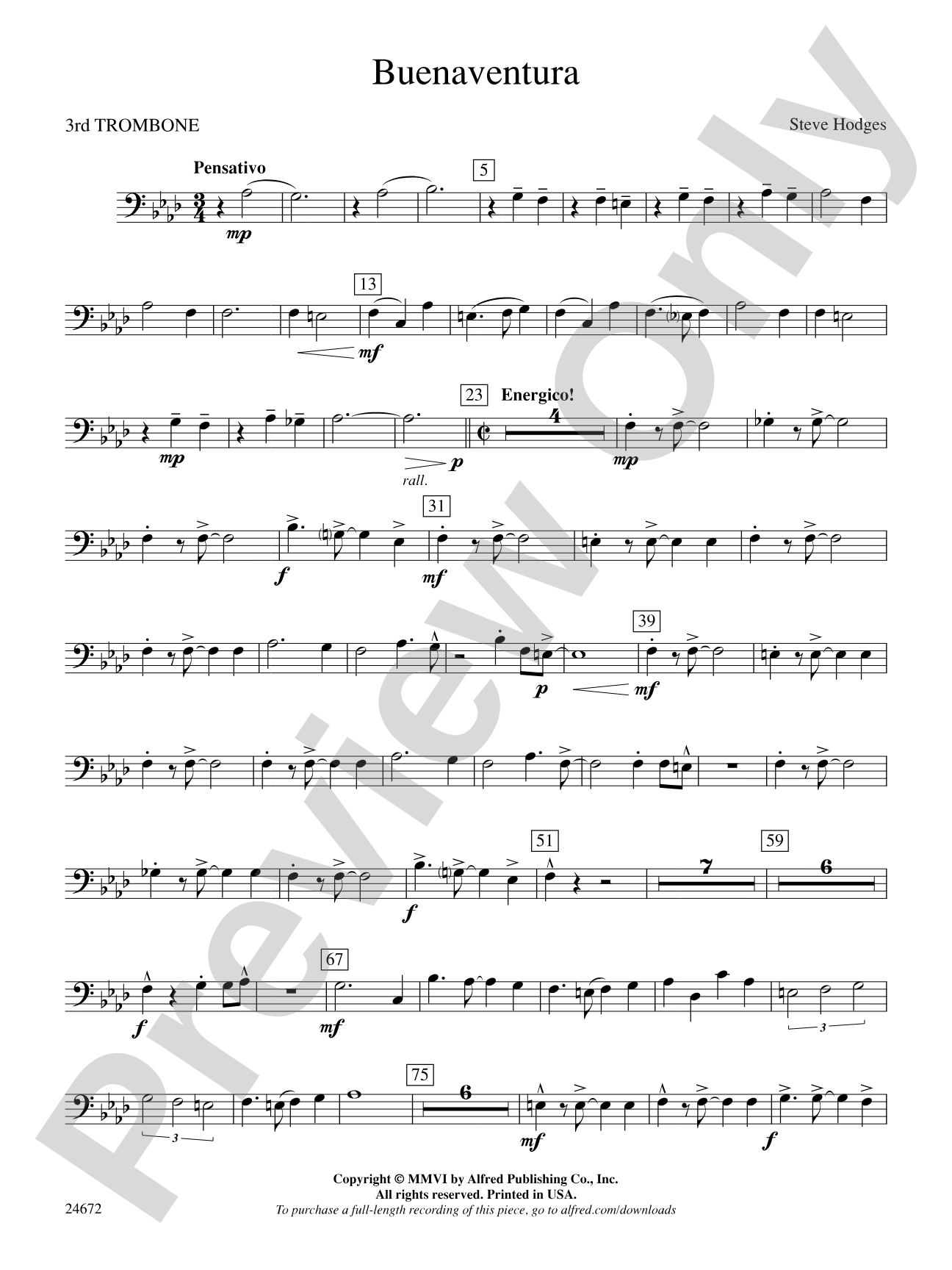 Buenaventura: 3rd Trombone