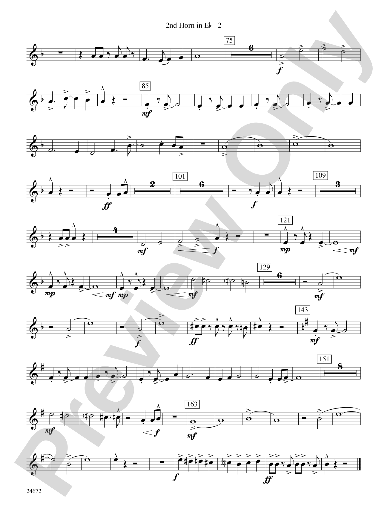 Buenaventura: (wp) 2nd Horn in E-flat