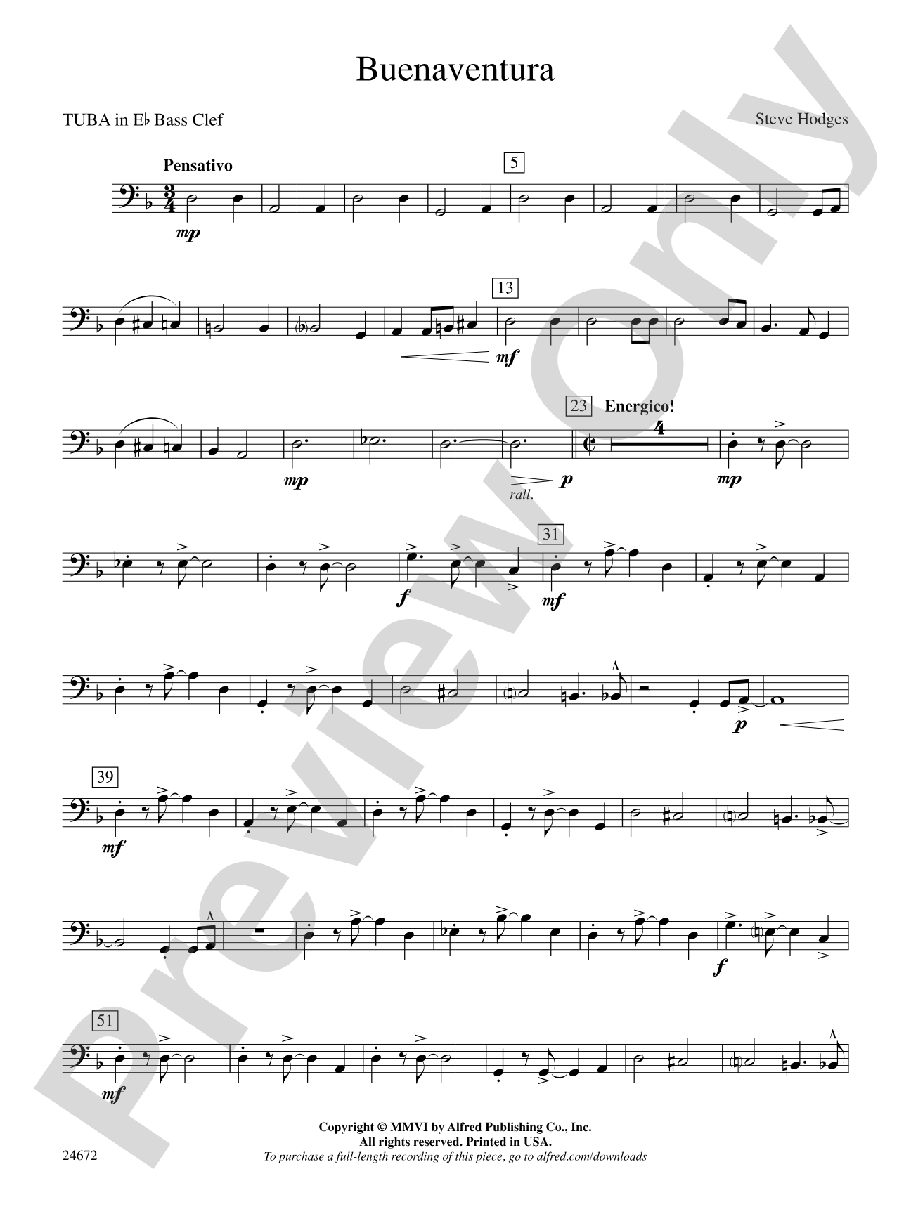 Buenaventura: (wp) E-flat Tuba B.C.