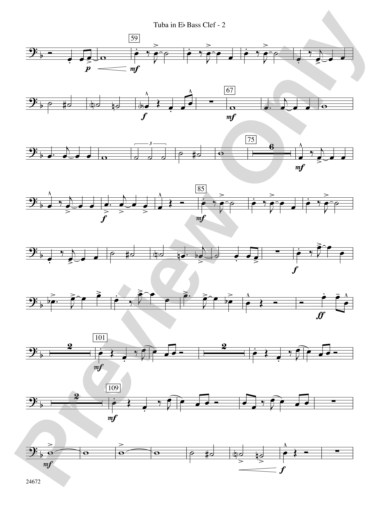 Buenaventura: (wp) E-flat Tuba B.C.