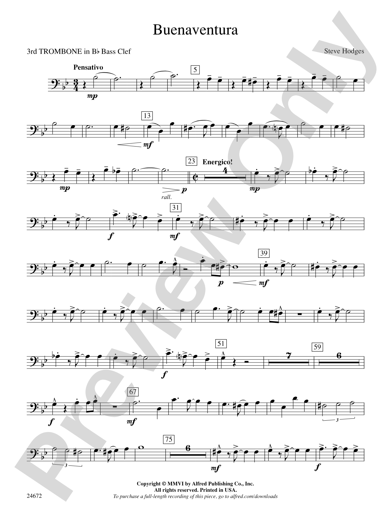 Buenaventura: (wp) 3rd B-flat Trombone B.C.