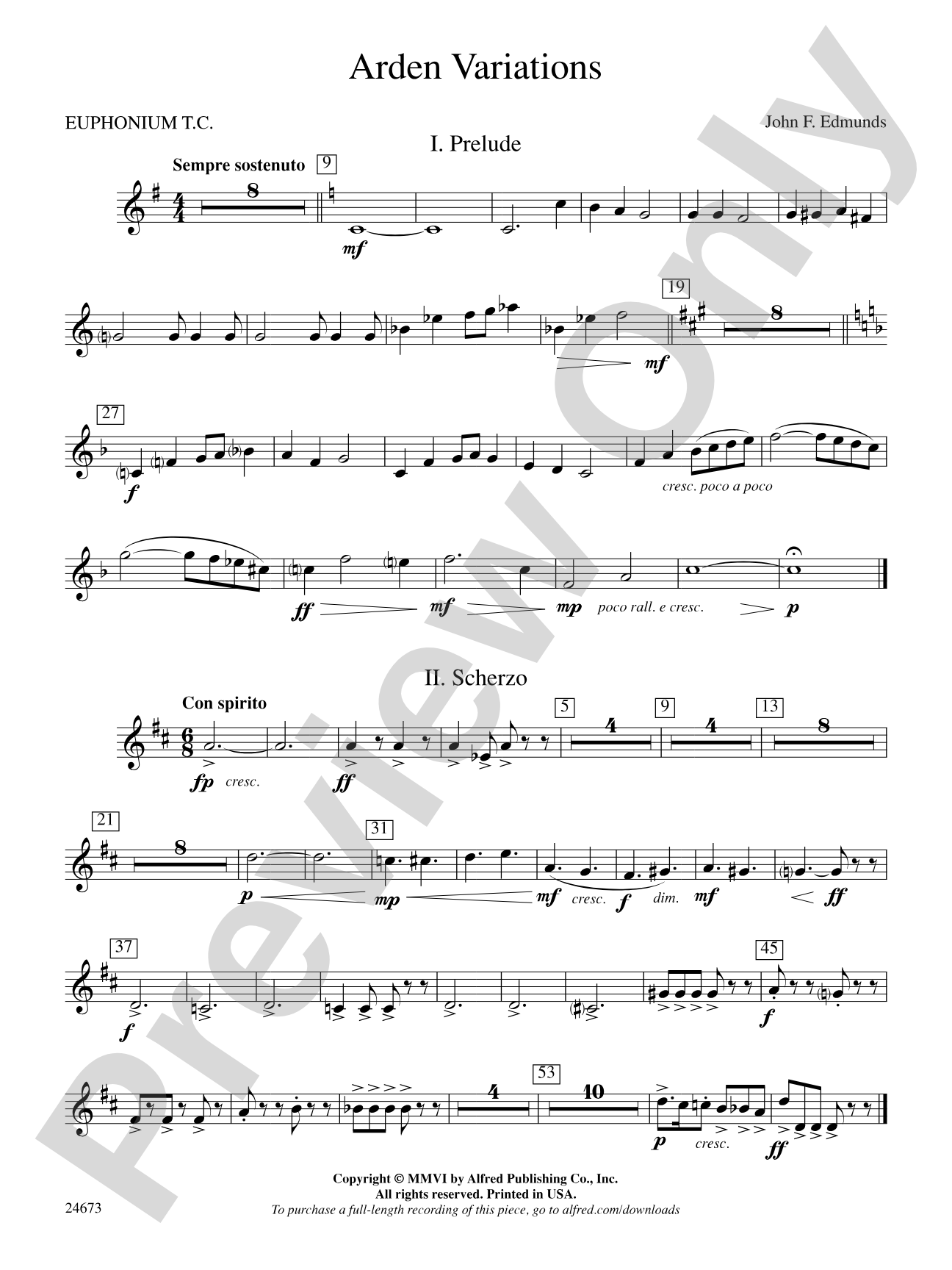 Arden Variations: Baritone T.C.