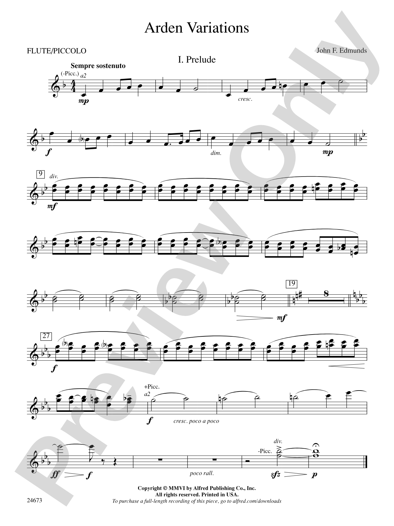 Arden Variations: Flute