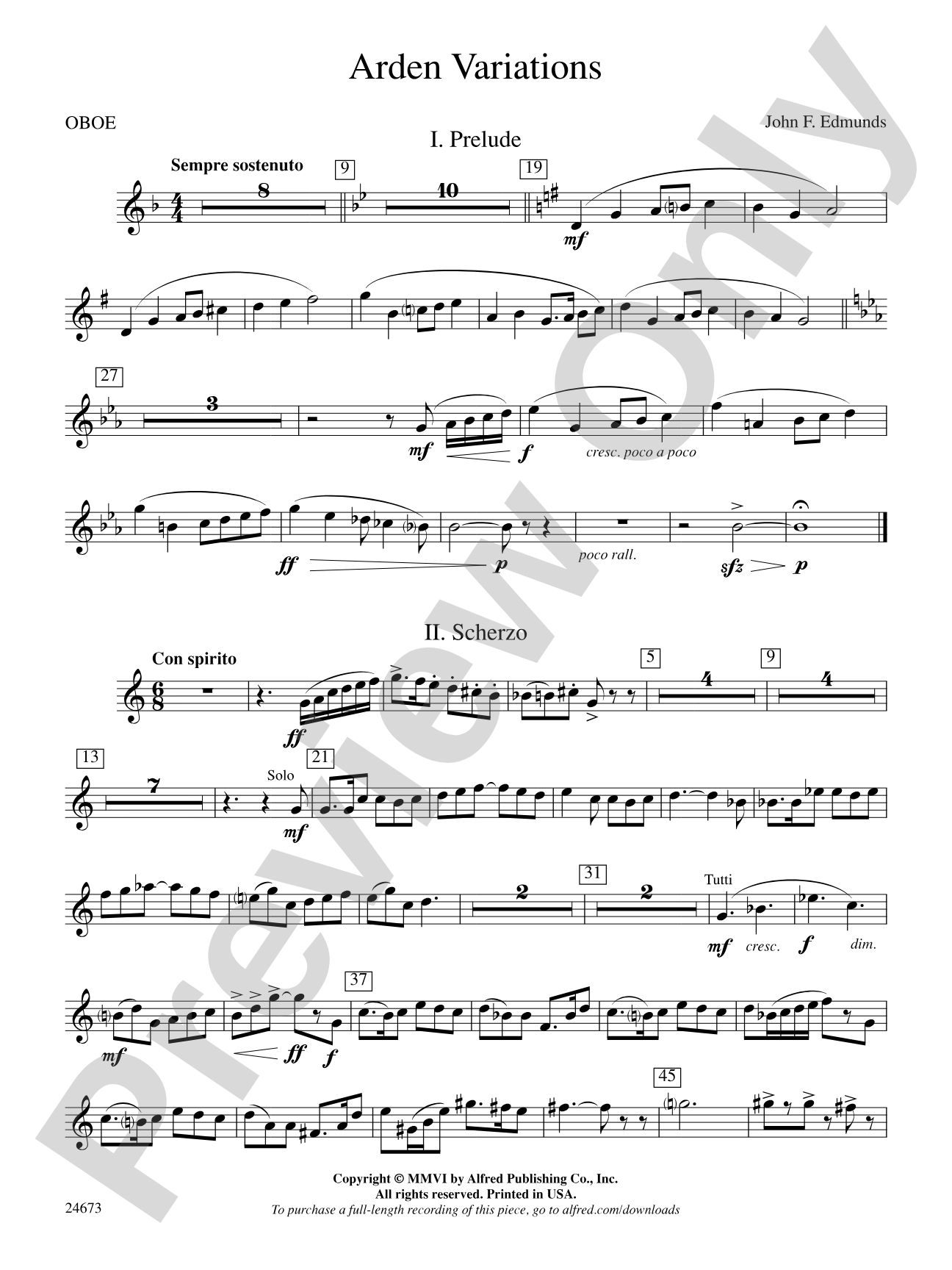 Arden Variations: Oboe