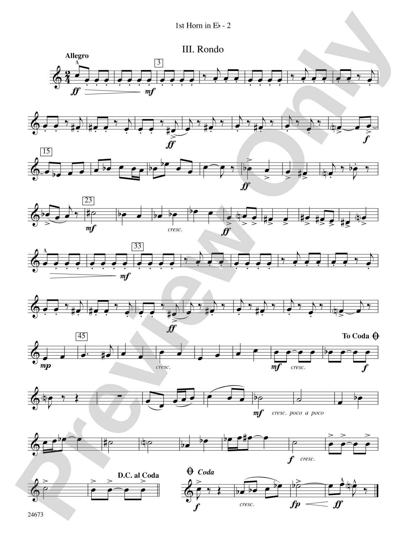 Arden Variations: (wp) 1st Horn in E-flat