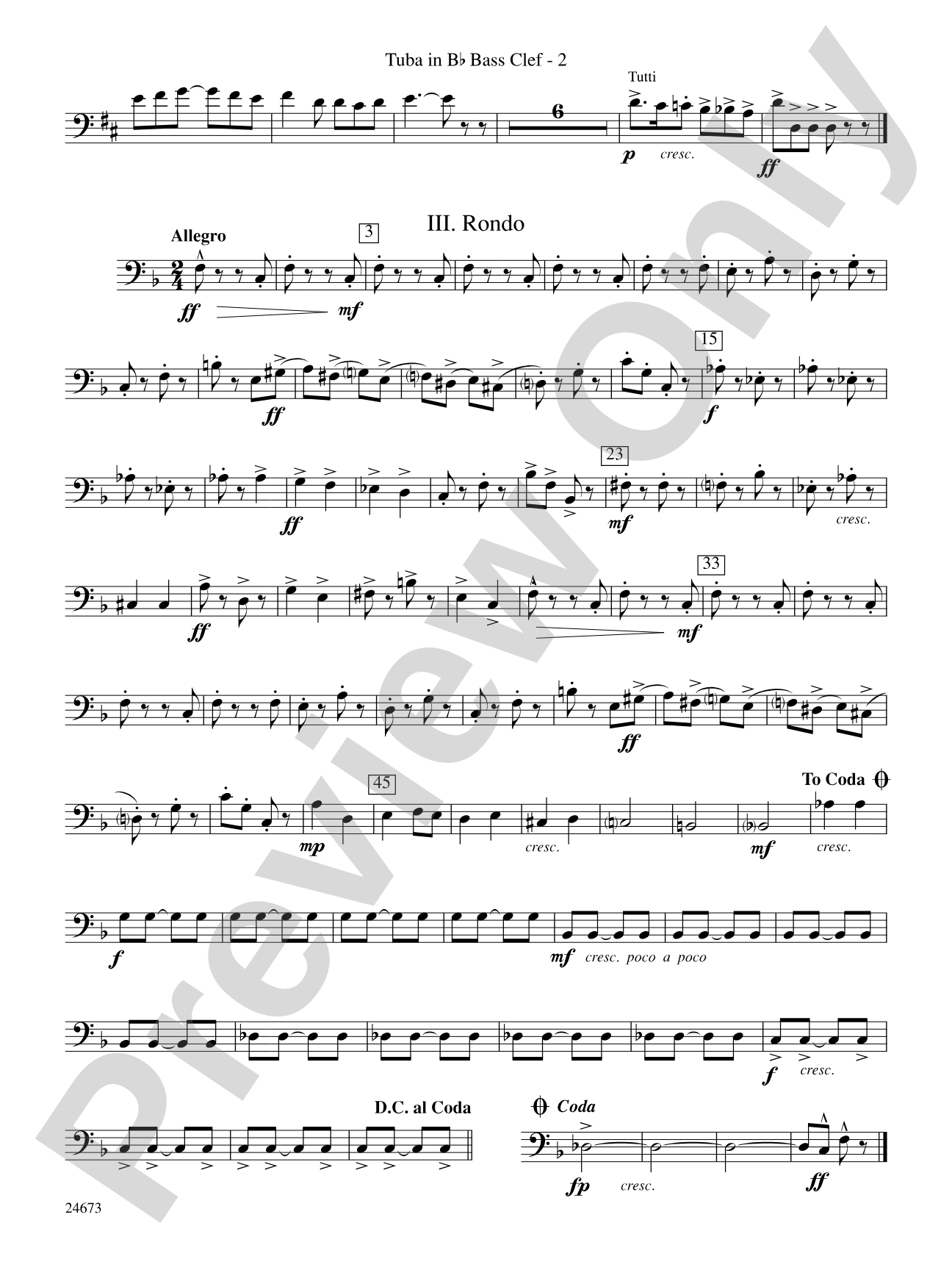 Arden Variations: (wp) B-flat Tuba B.C.