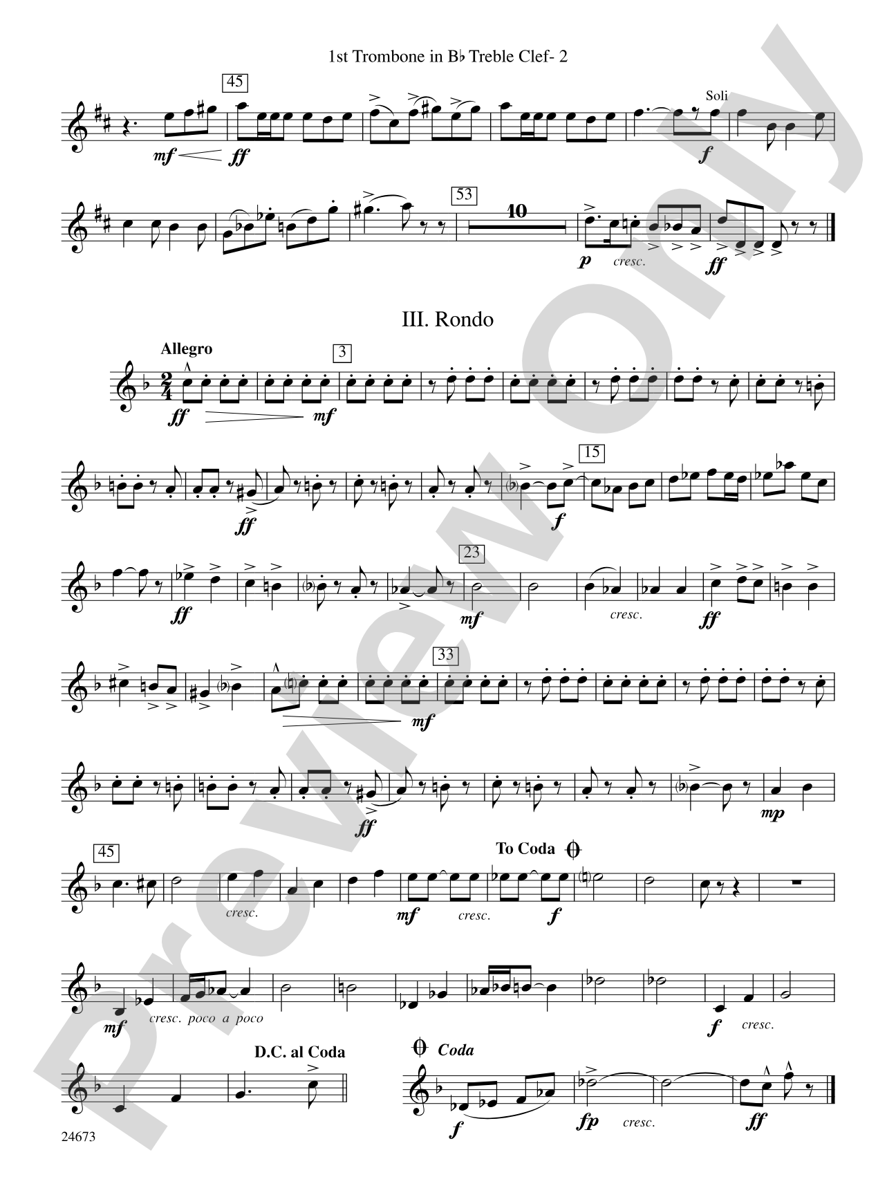 Arden Variations: (wp) 1st B-flat Trombone T.C.