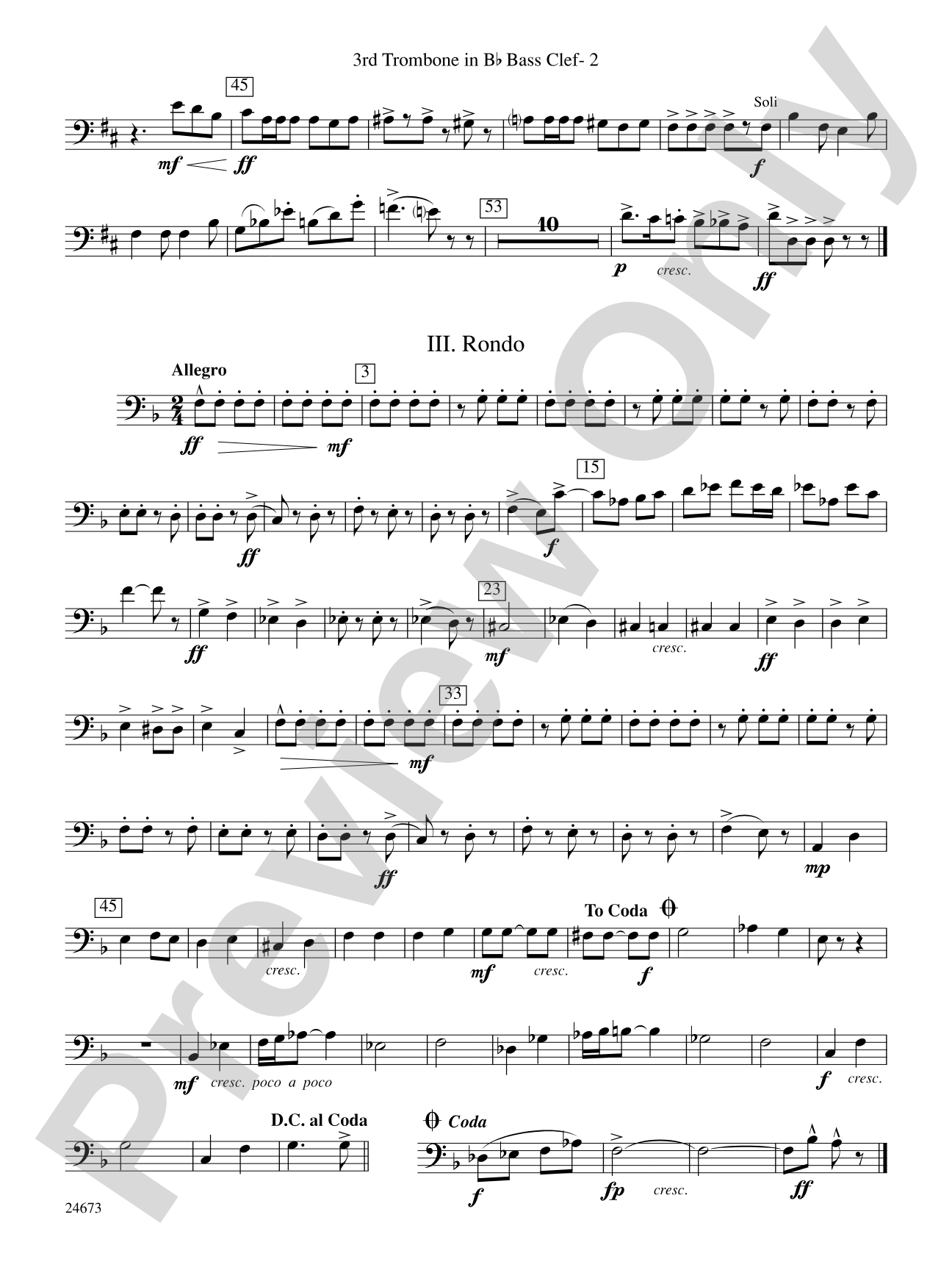 Arden Variations: (wp) 3rd B-flat Trombone B.C.