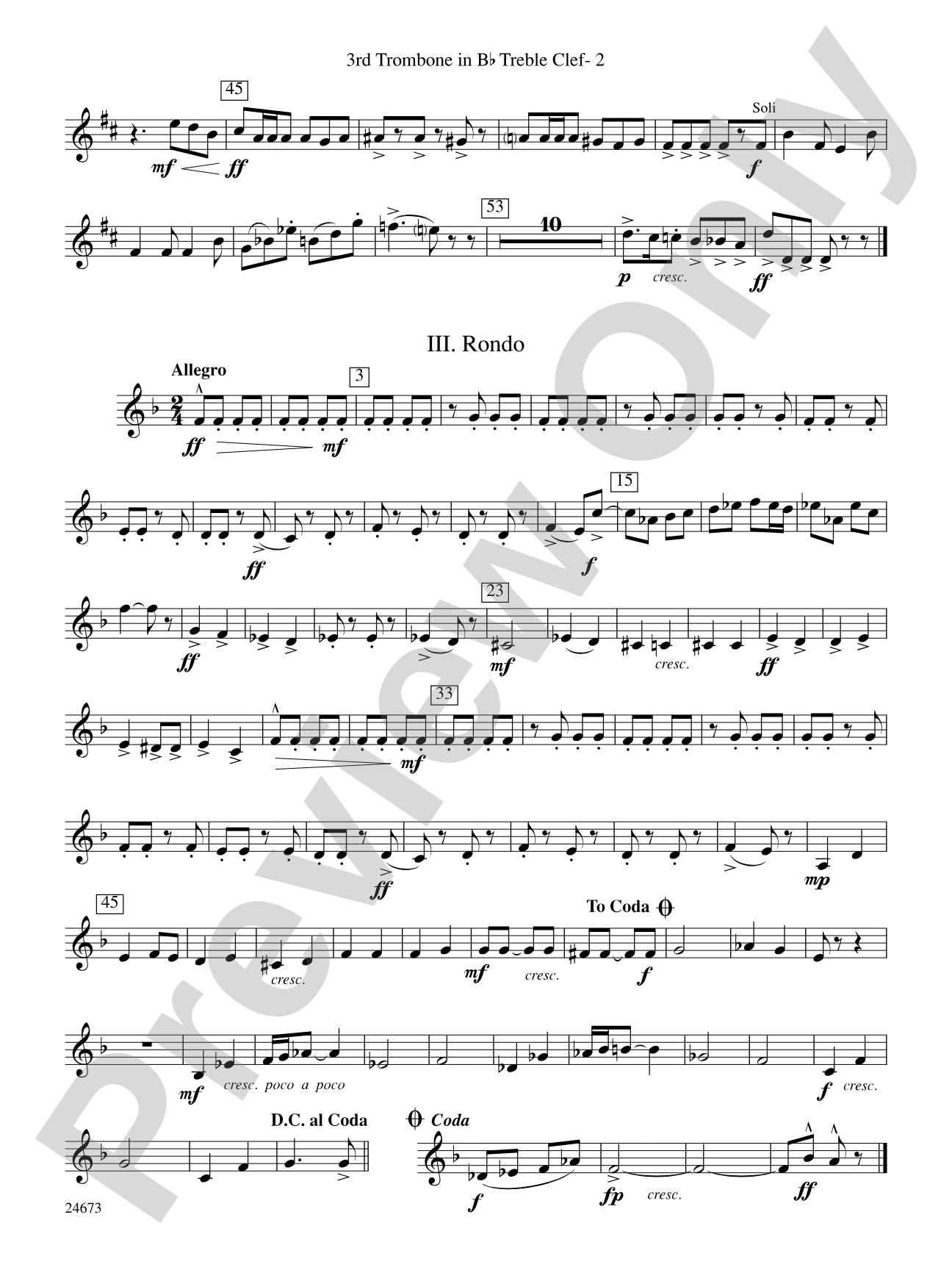 Arden Variations: (wp) 3rd B-flat Trombone T.C.