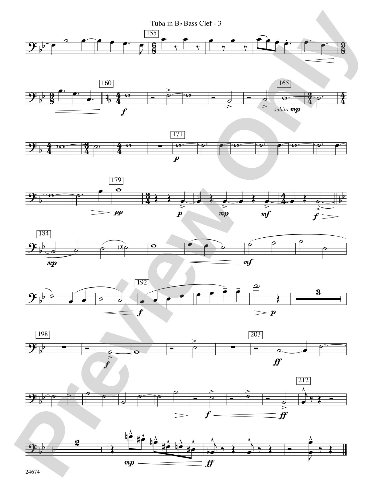 Over Slope and Summit: (wp) B-flat Tuba B.C.