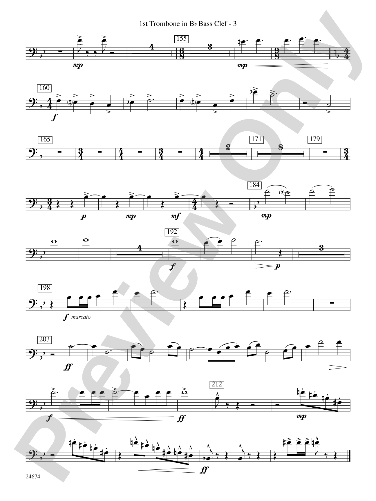 Over Slope and Summit: (wp) 1st B-flat Trombone B.C.