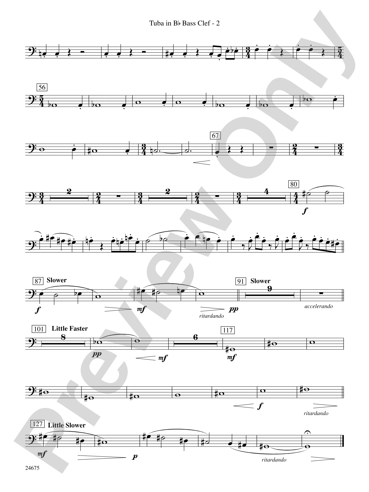 Confession (Movement 2 of Symphony of Prayer): (wp) B-flat Tuba B.C.