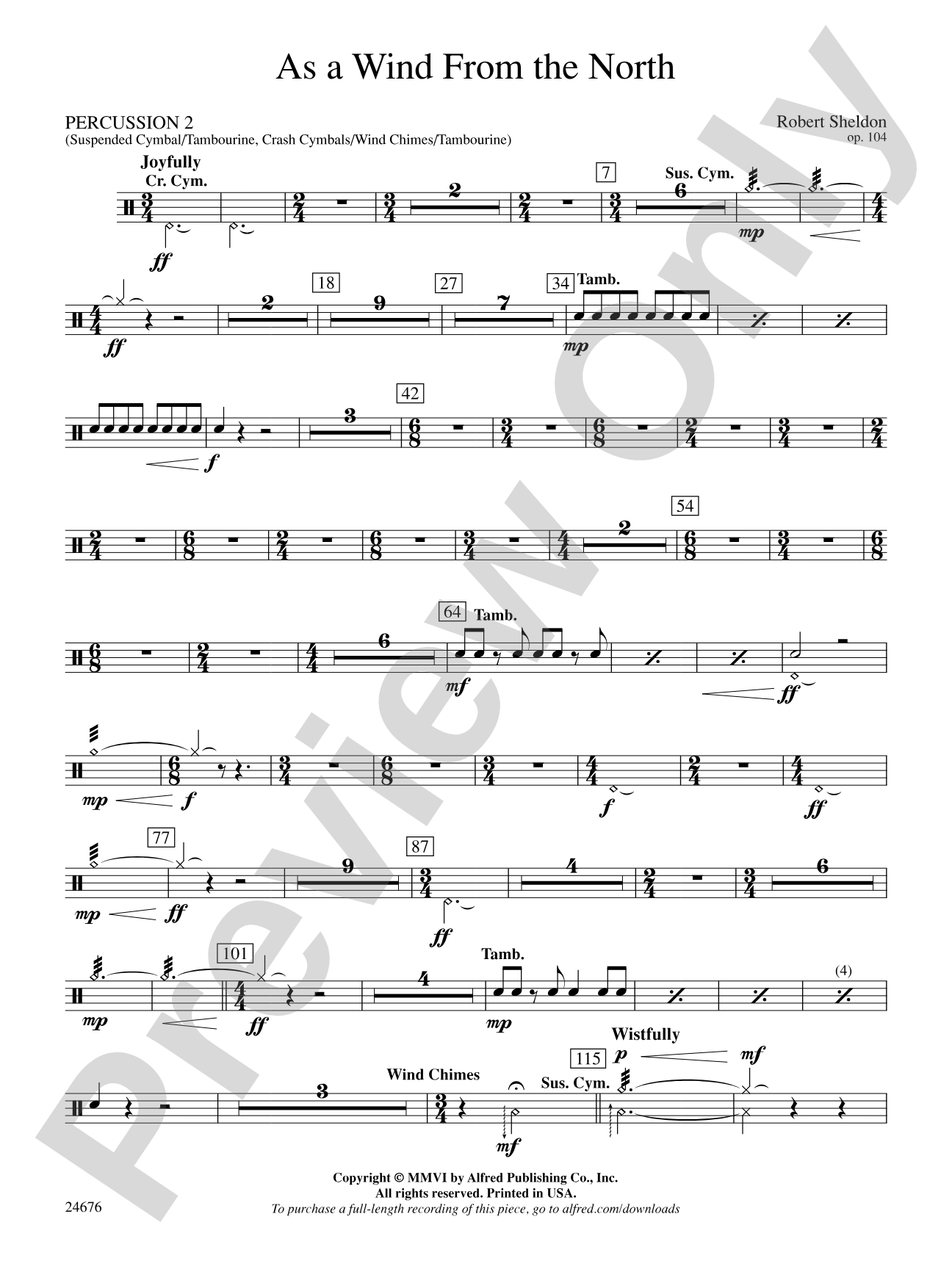 As a Wind from the North: 2nd Percussion