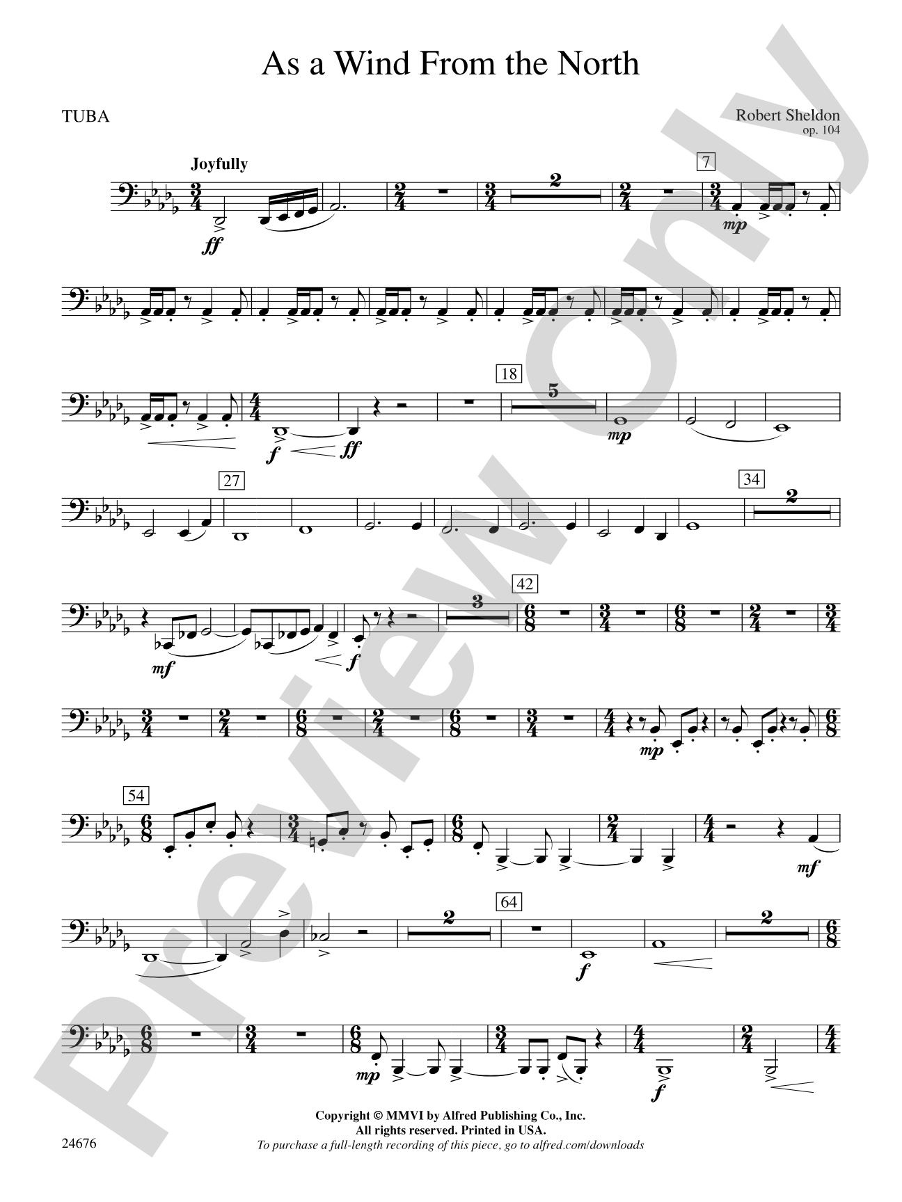 As a Wind from the North: Tuba