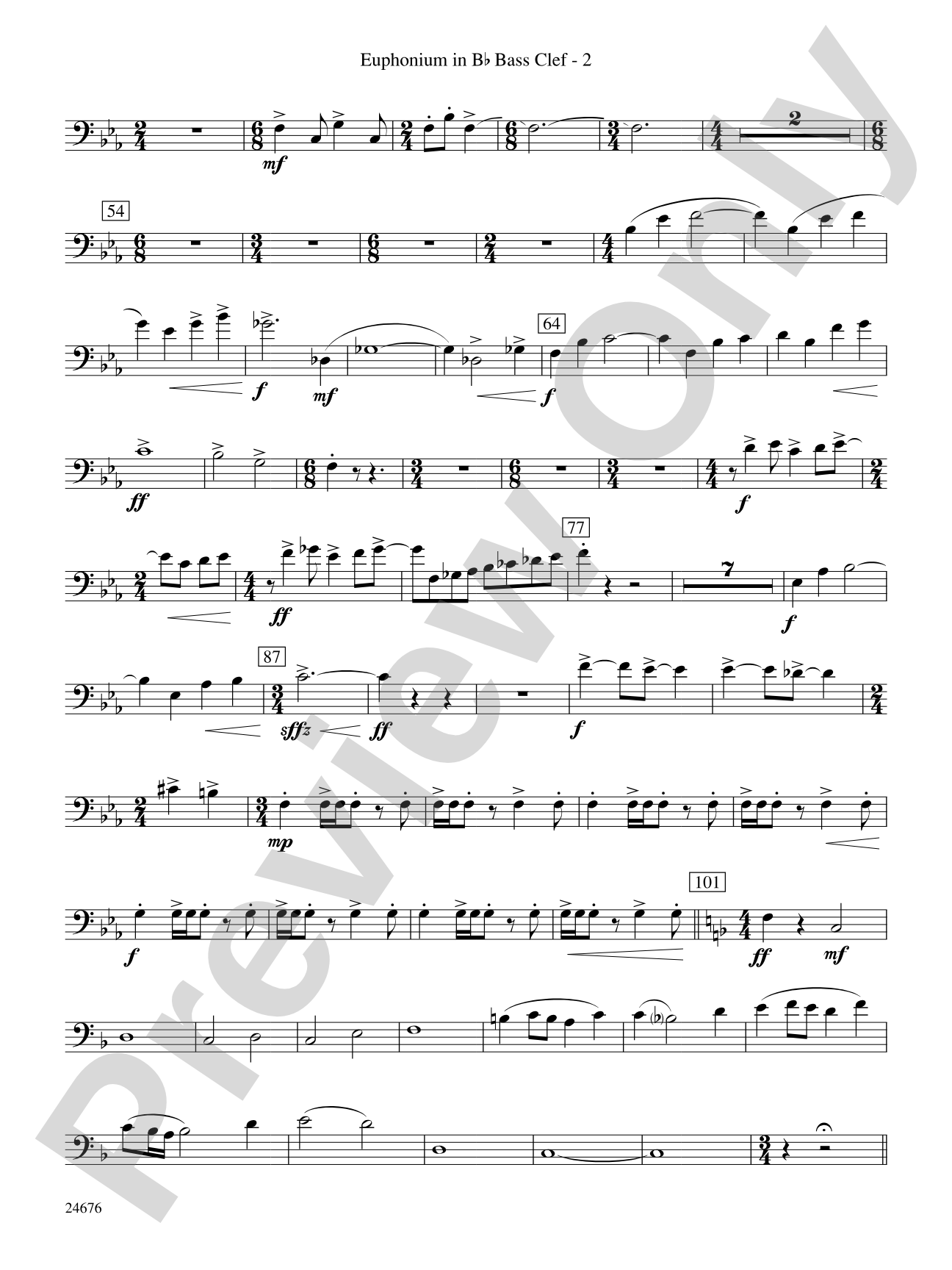 As a Wind from the North: (wp) B-flat Baritone B.C.