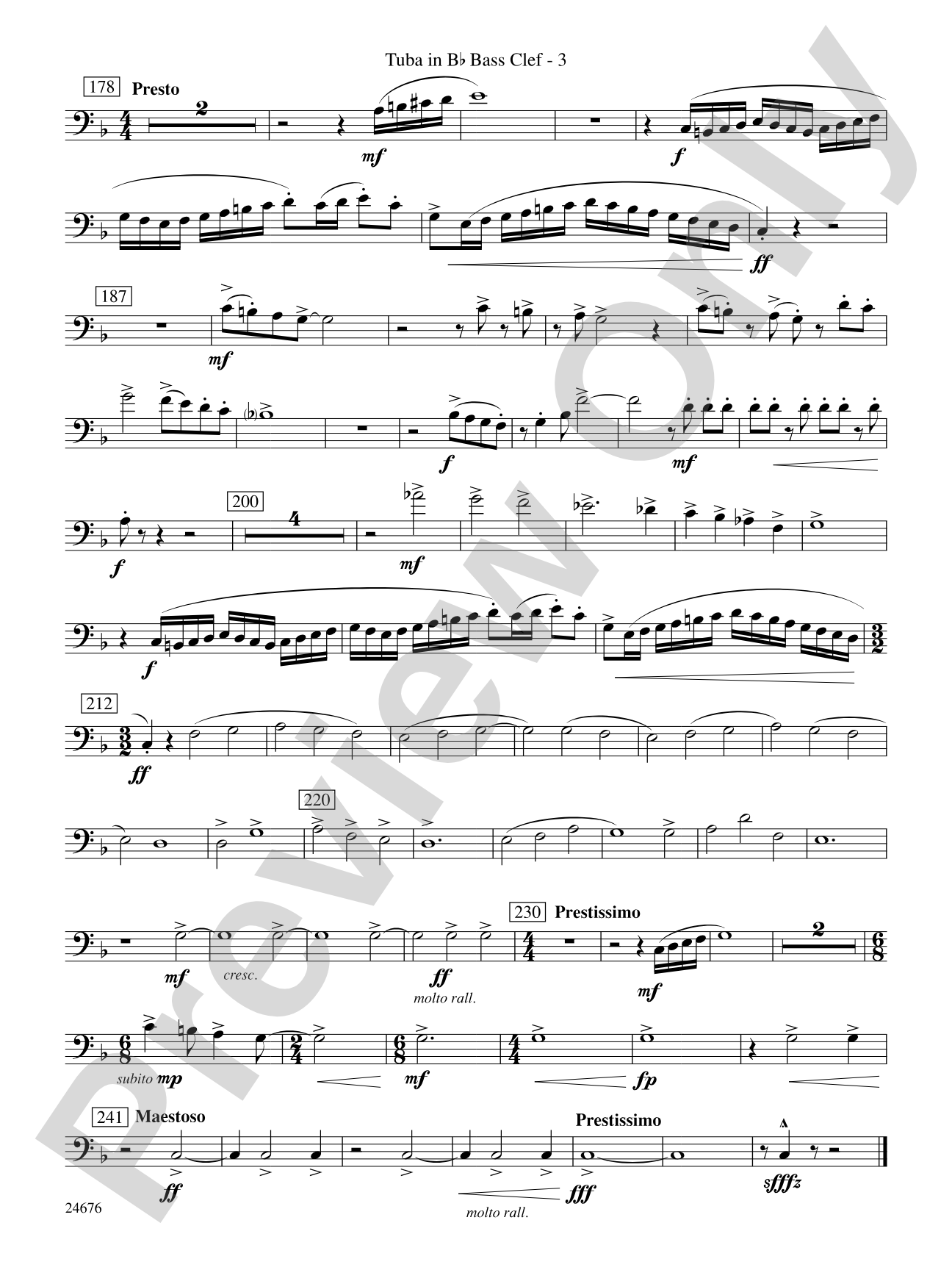 As a Wind from the North: (wp) B-flat Tuba B.C.