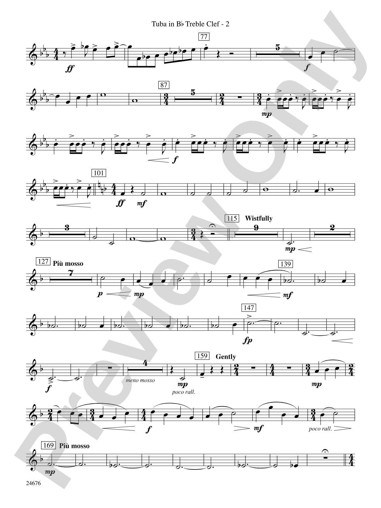 As a Wind from the North: (wp) B-flat Tuba T.C.