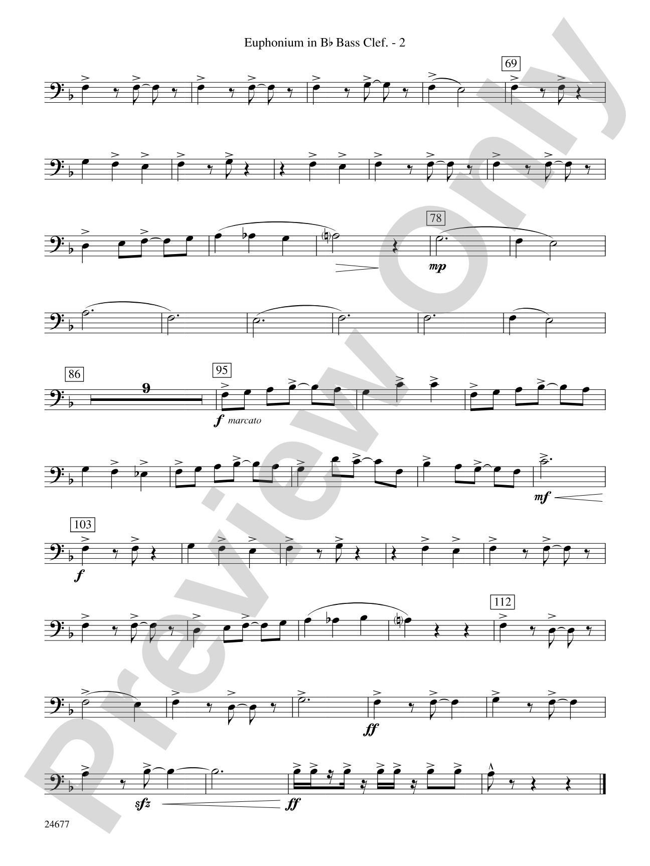 Diamondwood Celebration: (wp) B-flat Baritone B.C.