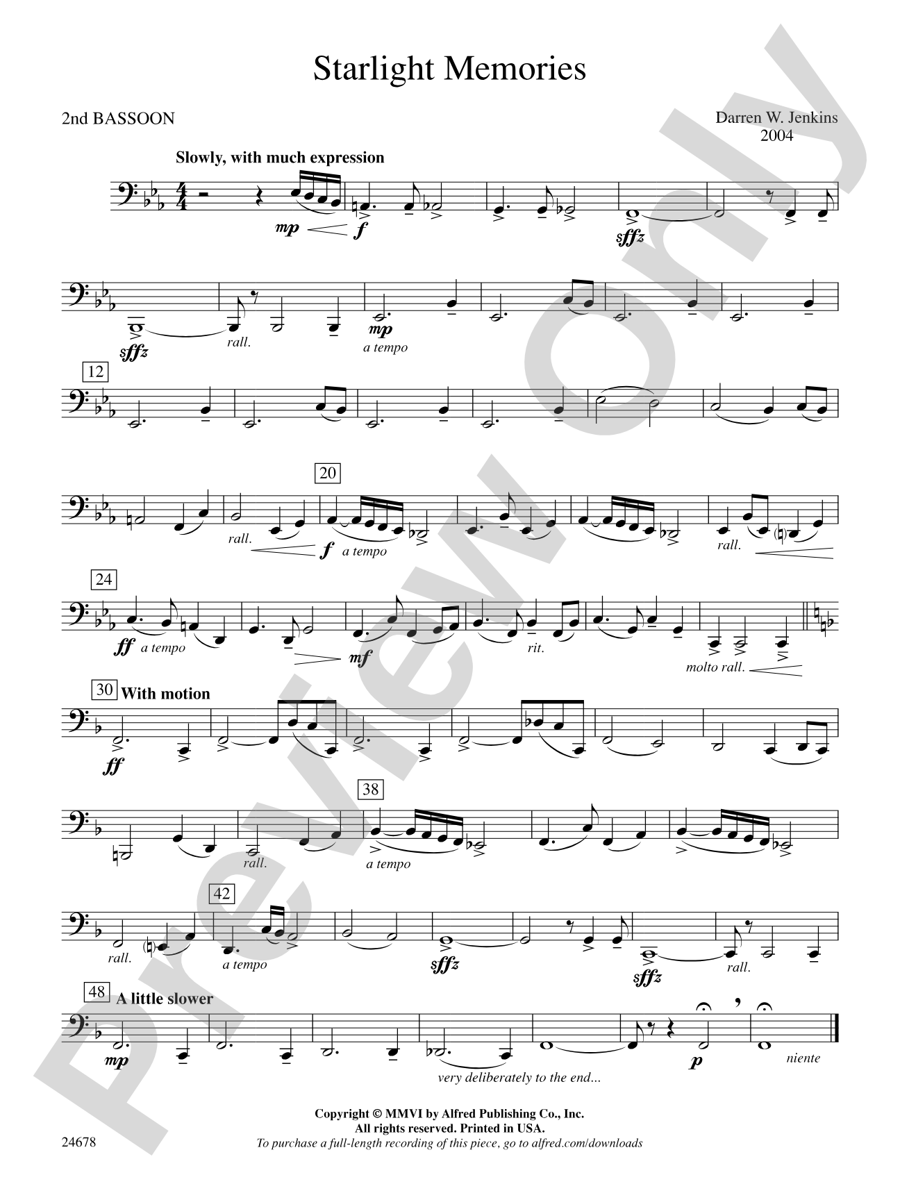 Starlight Memories: 2nd Bassoon