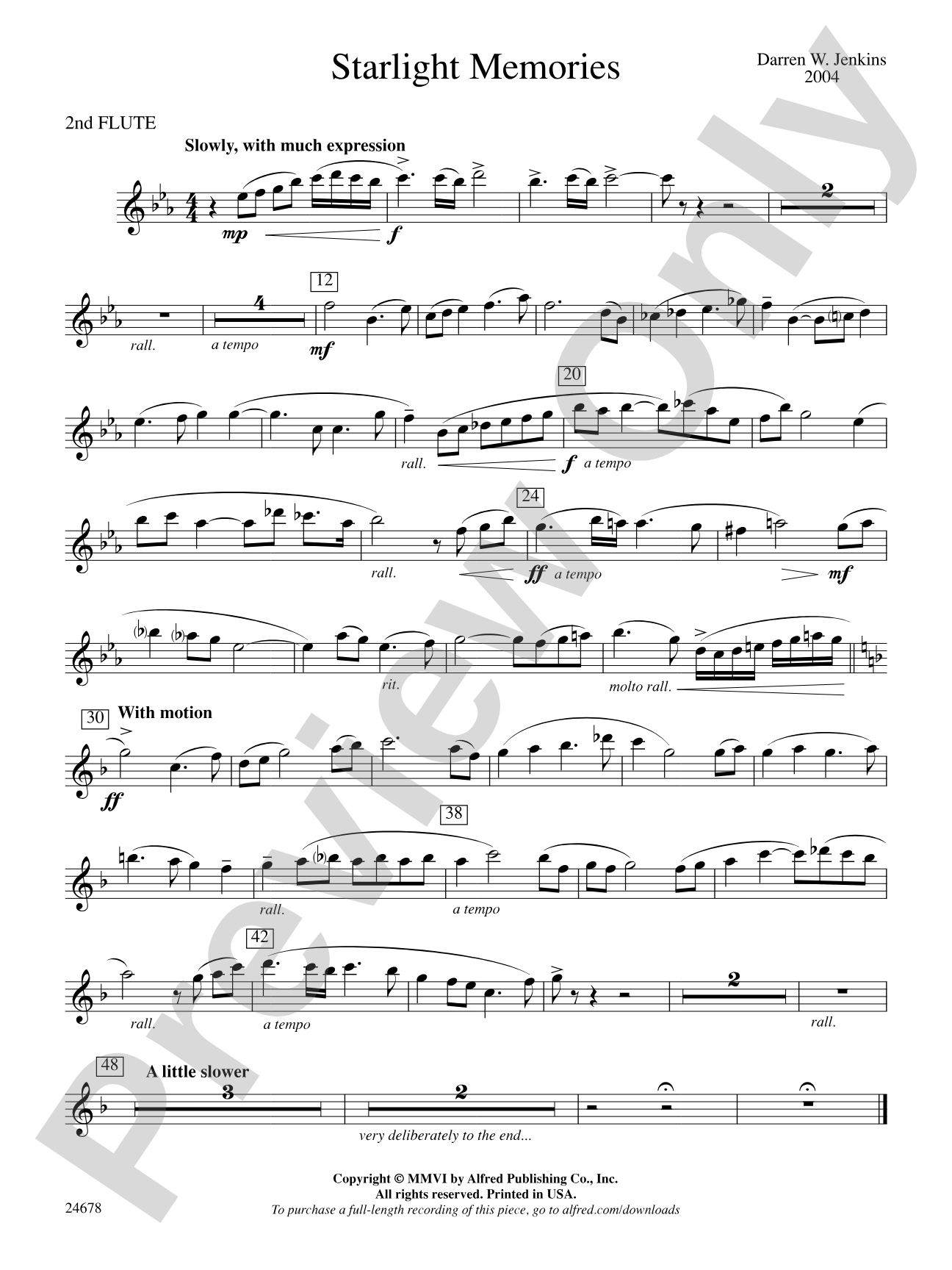 Starlight Memories: 2nd Flute
