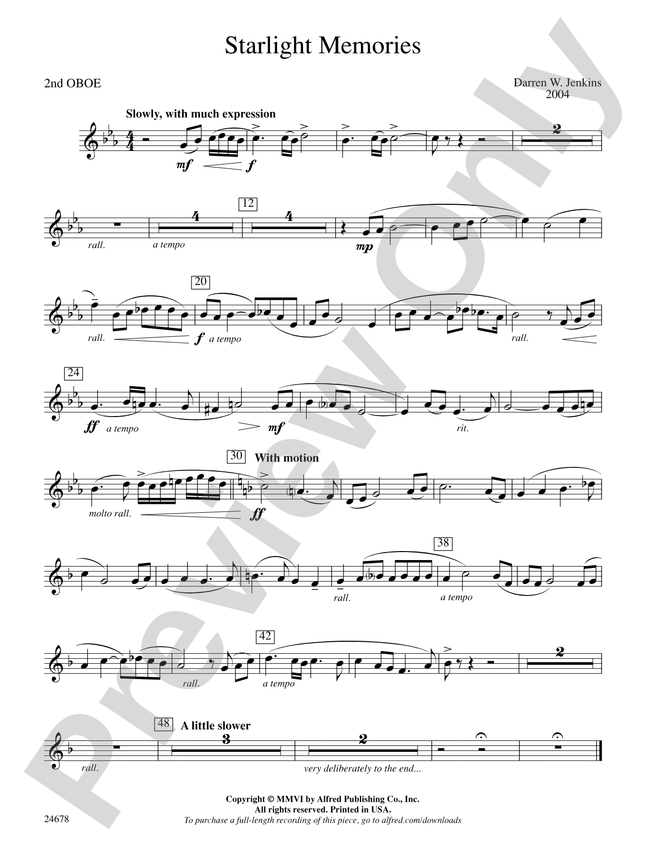 Starlight Memories: 2nd Oboe