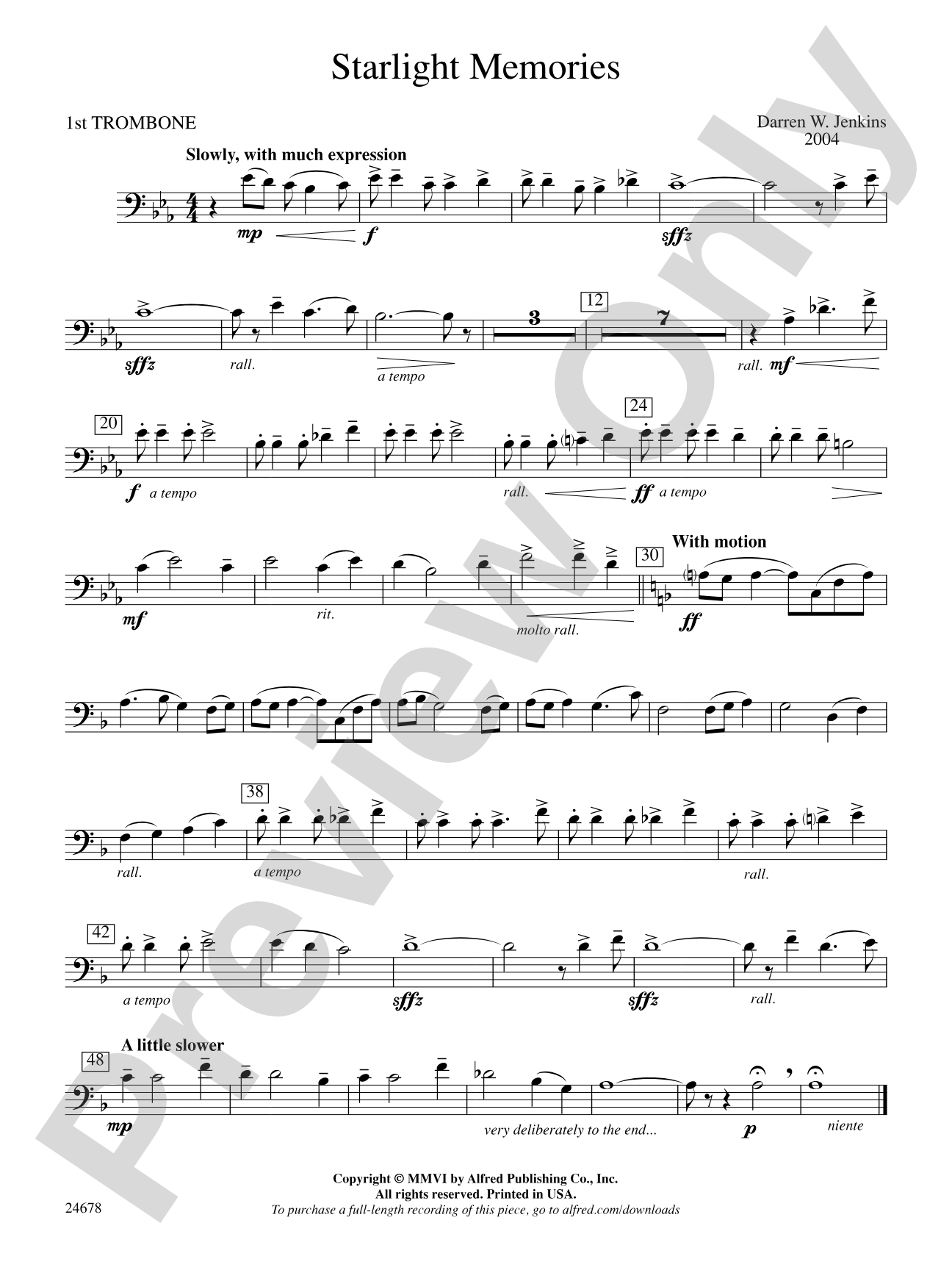 Starlight Memories: 1st Trombone