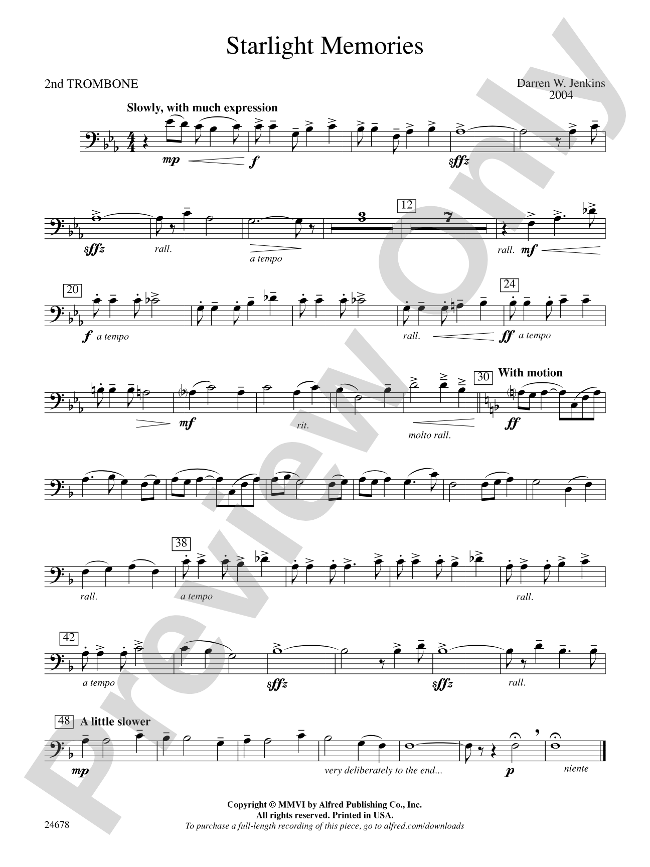 Starlight Memories: 2nd Trombone
