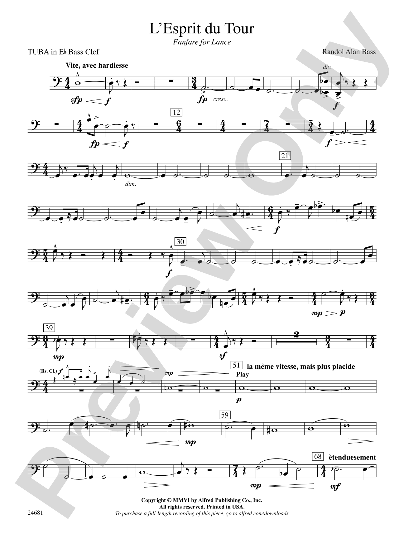 L'Esprit du Tour: (wp) E-flat Tuba B.C.