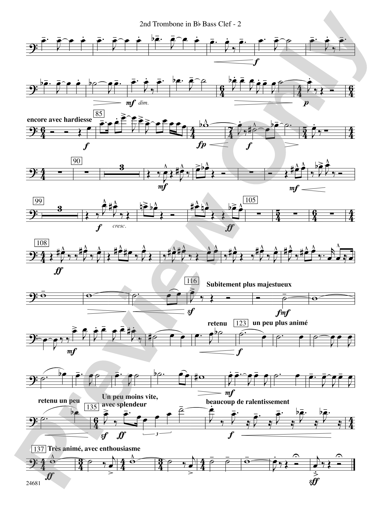 L'Esprit du Tour: (wp) 2nd B-flat Trombone B.C.