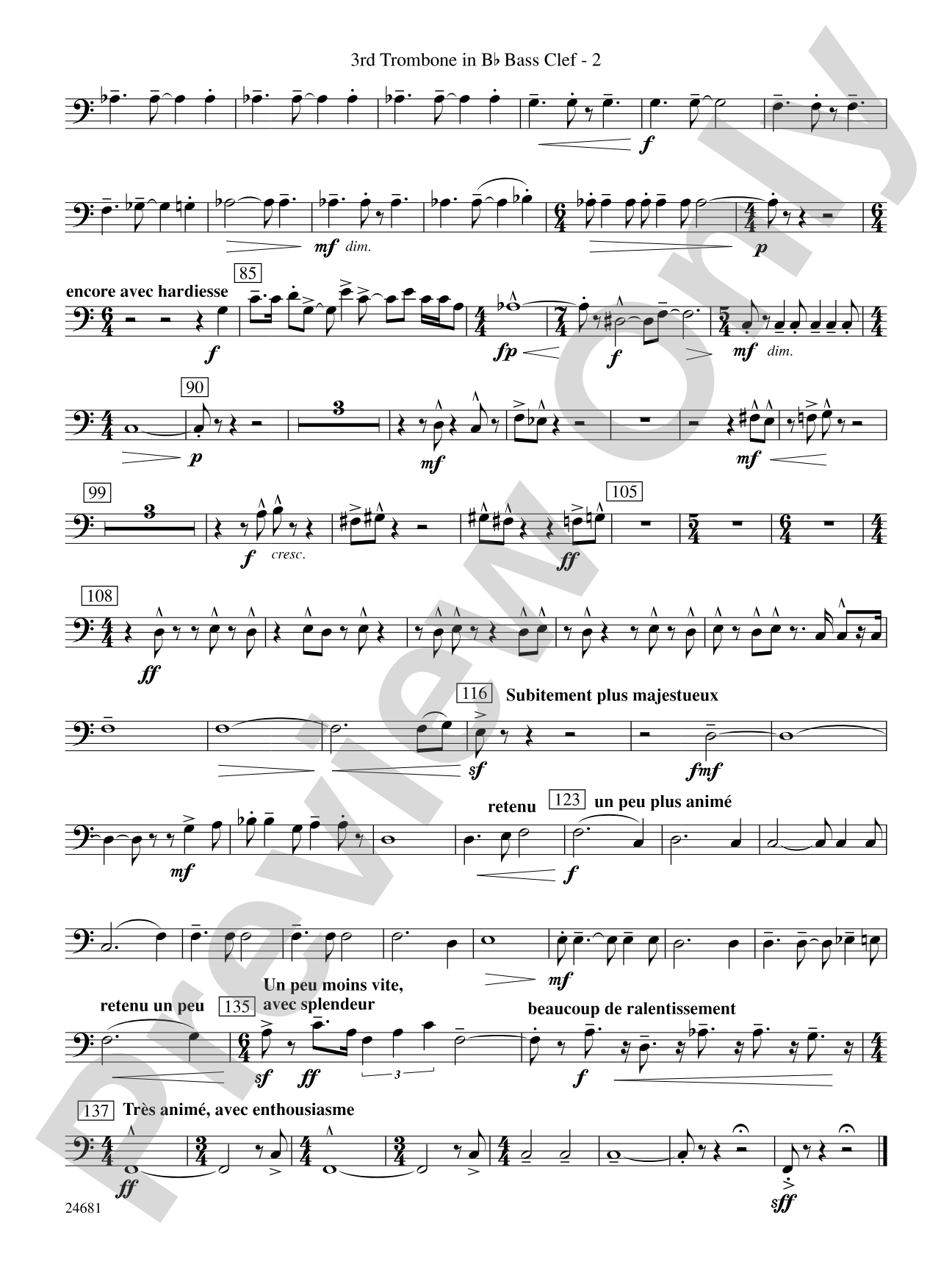 L'Esprit du Tour: (wp) 3rd B-flat Trombone B.C.