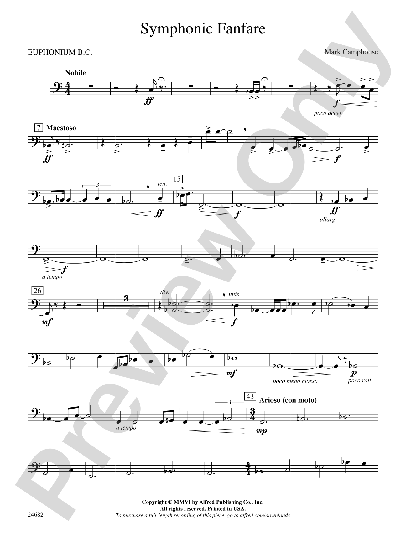 Symphonic Fanfare: Baritone B.C.