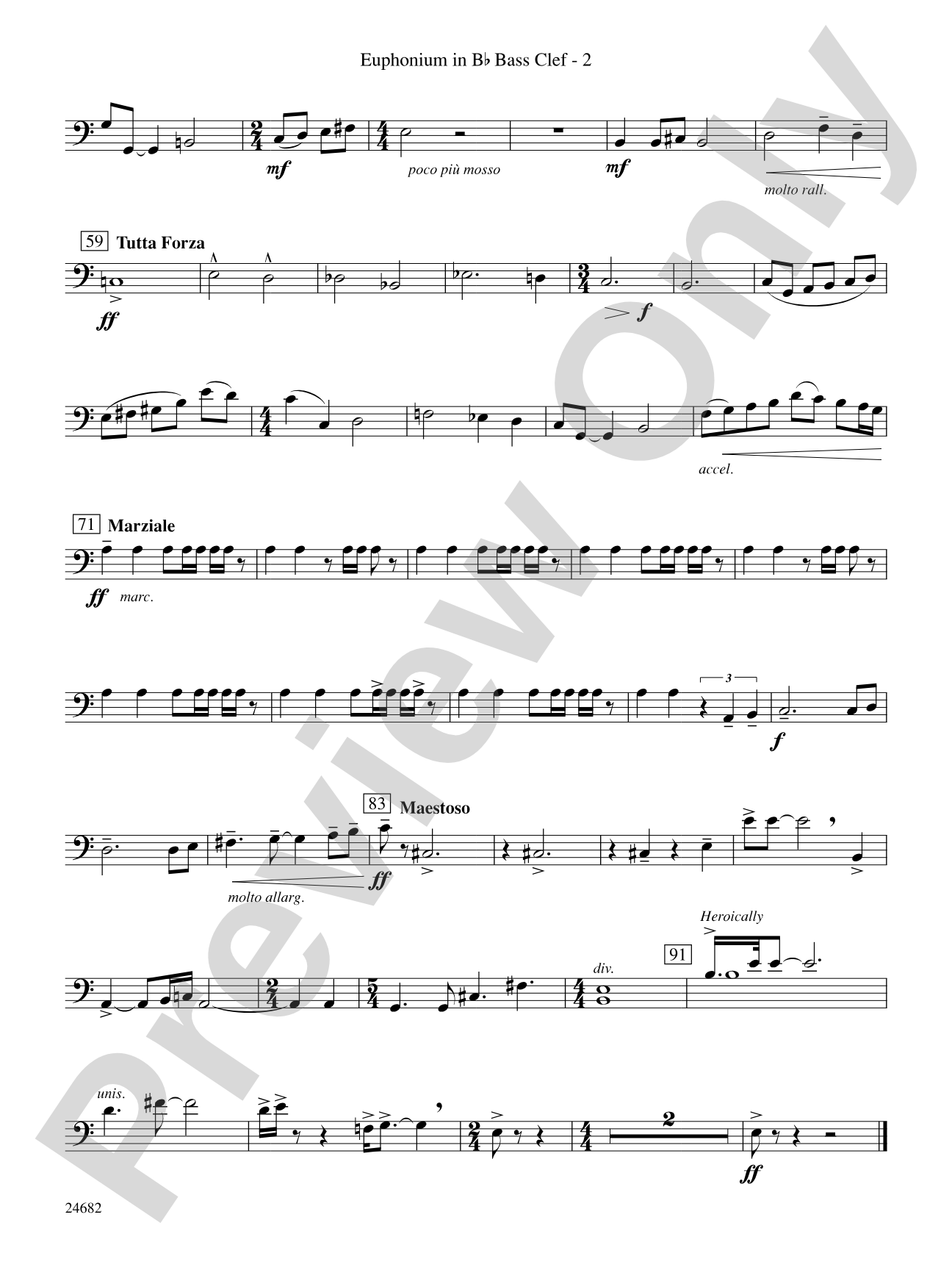Symphonic Fanfare: (wp) B-flat Baritone B.C.