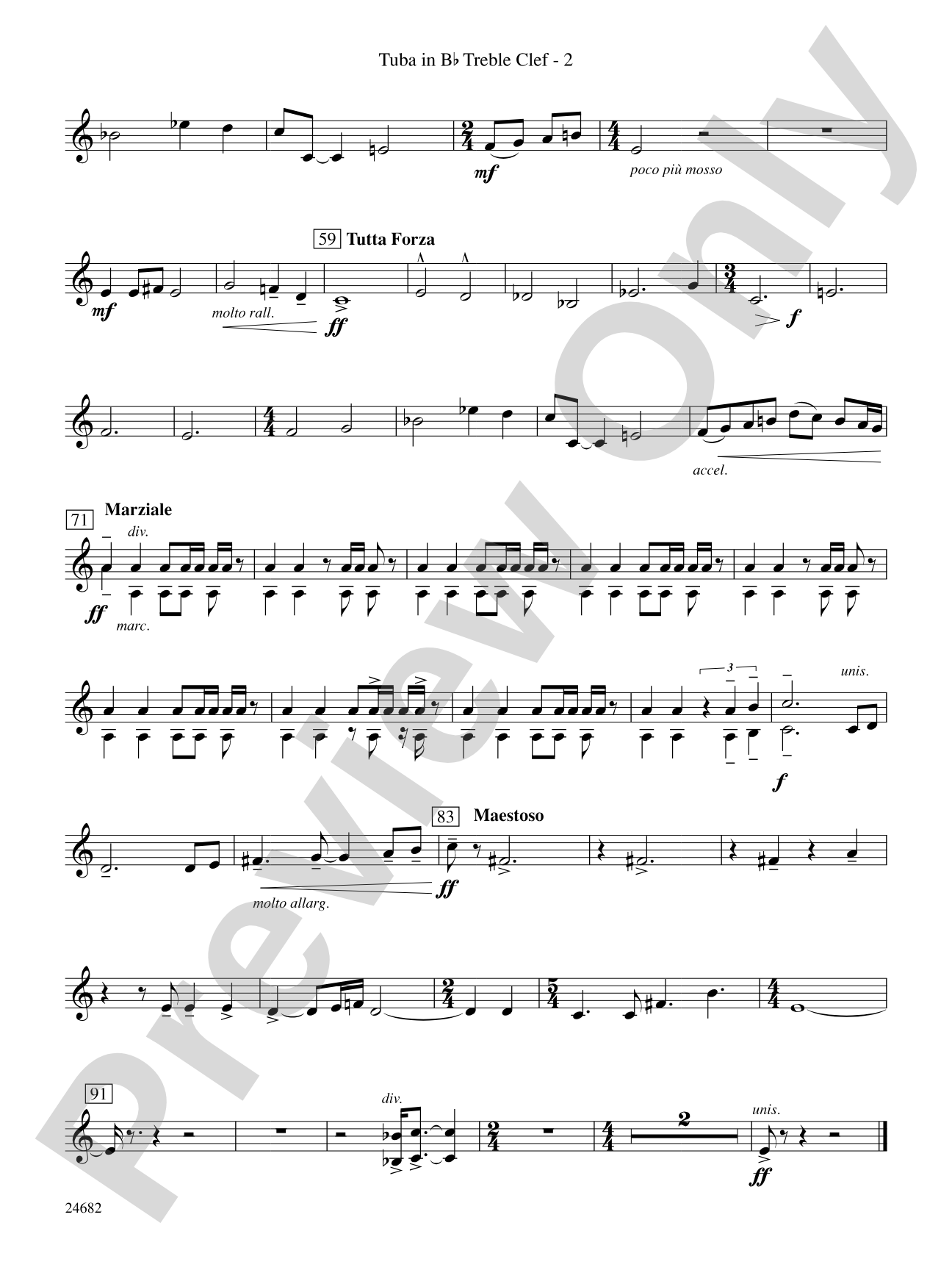 Symphonic Fanfare: (wp) B-flat Tuba T.C.
