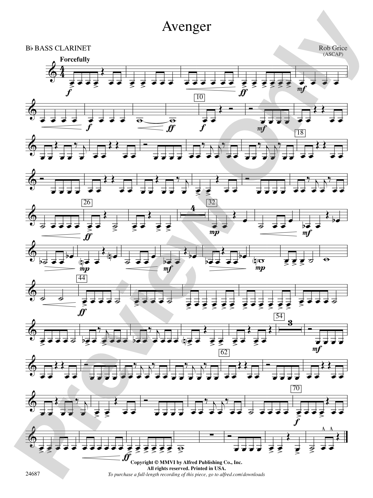 Avenger: B-flat Bass Clarinet