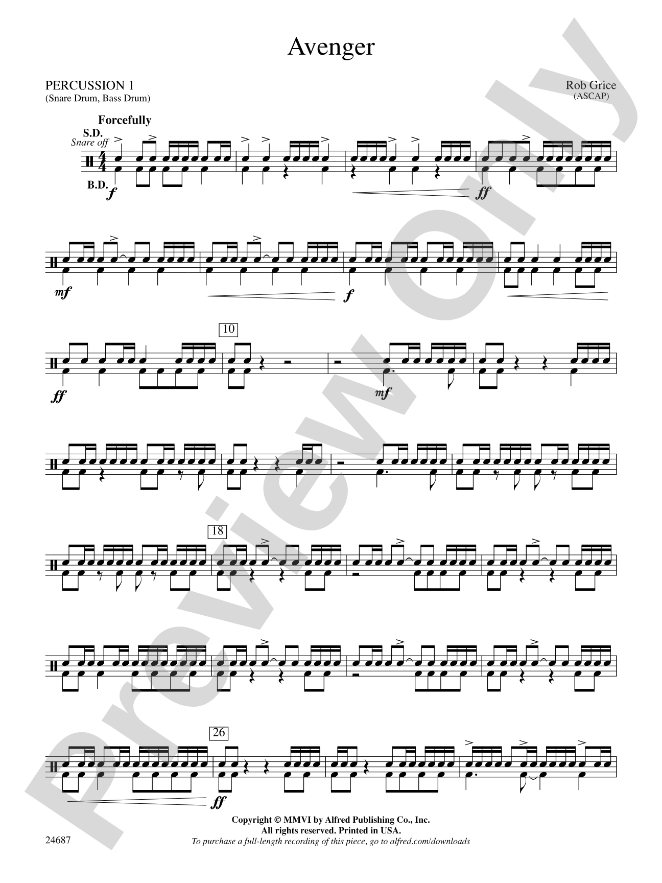 Avenger: 1st Percussion