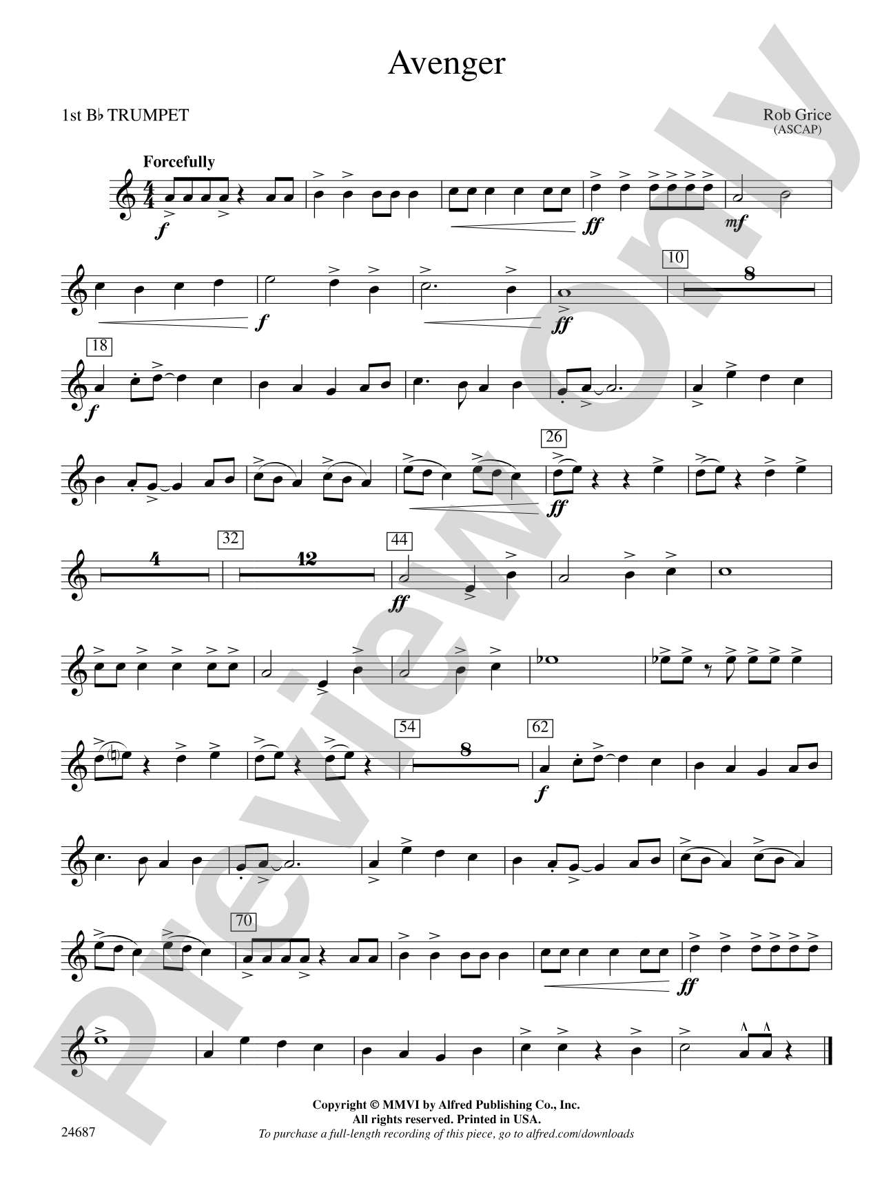 Avenger: 1st B-flat Trumpet