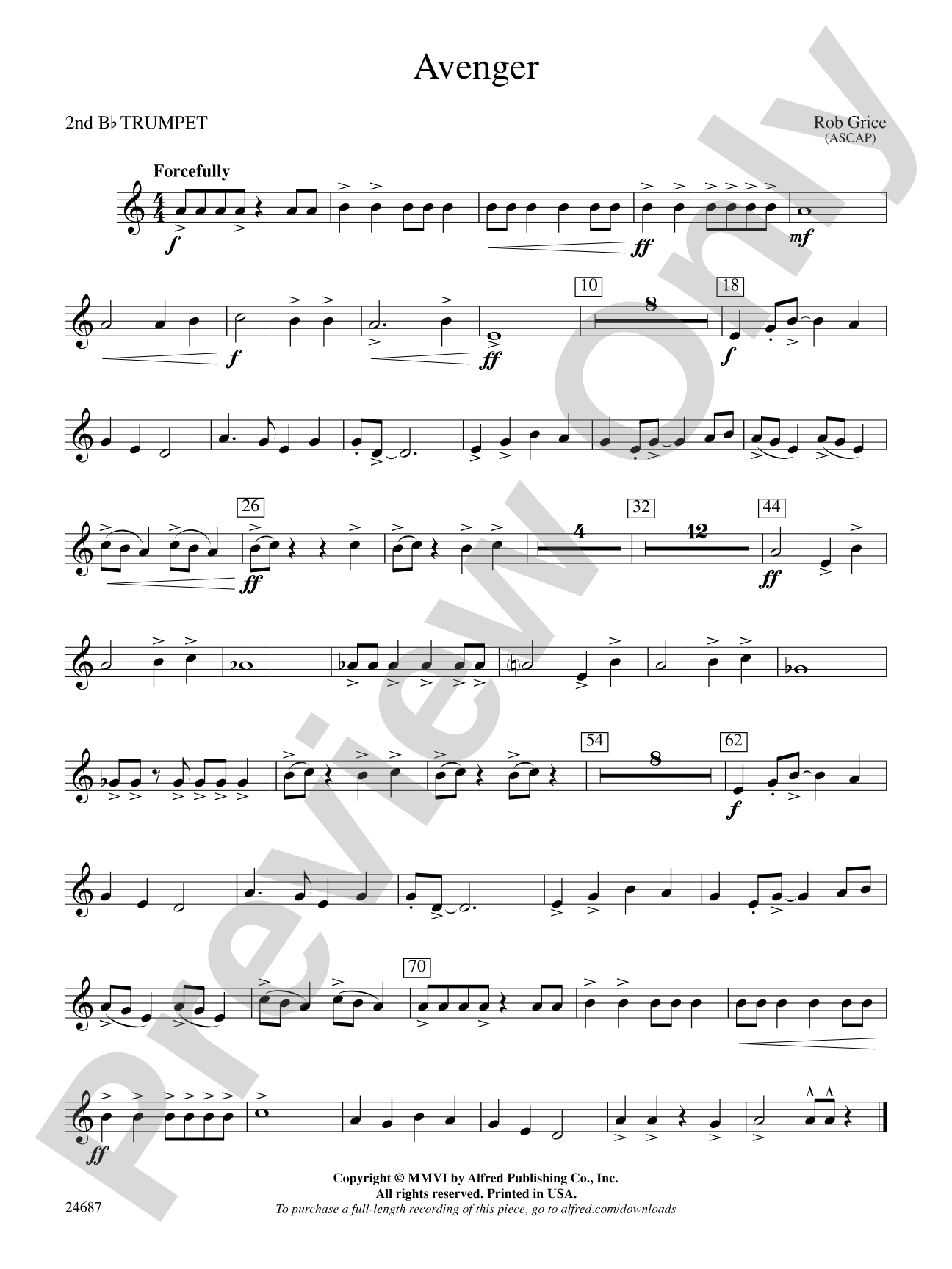 Avenger: 2nd B-flat Trumpet