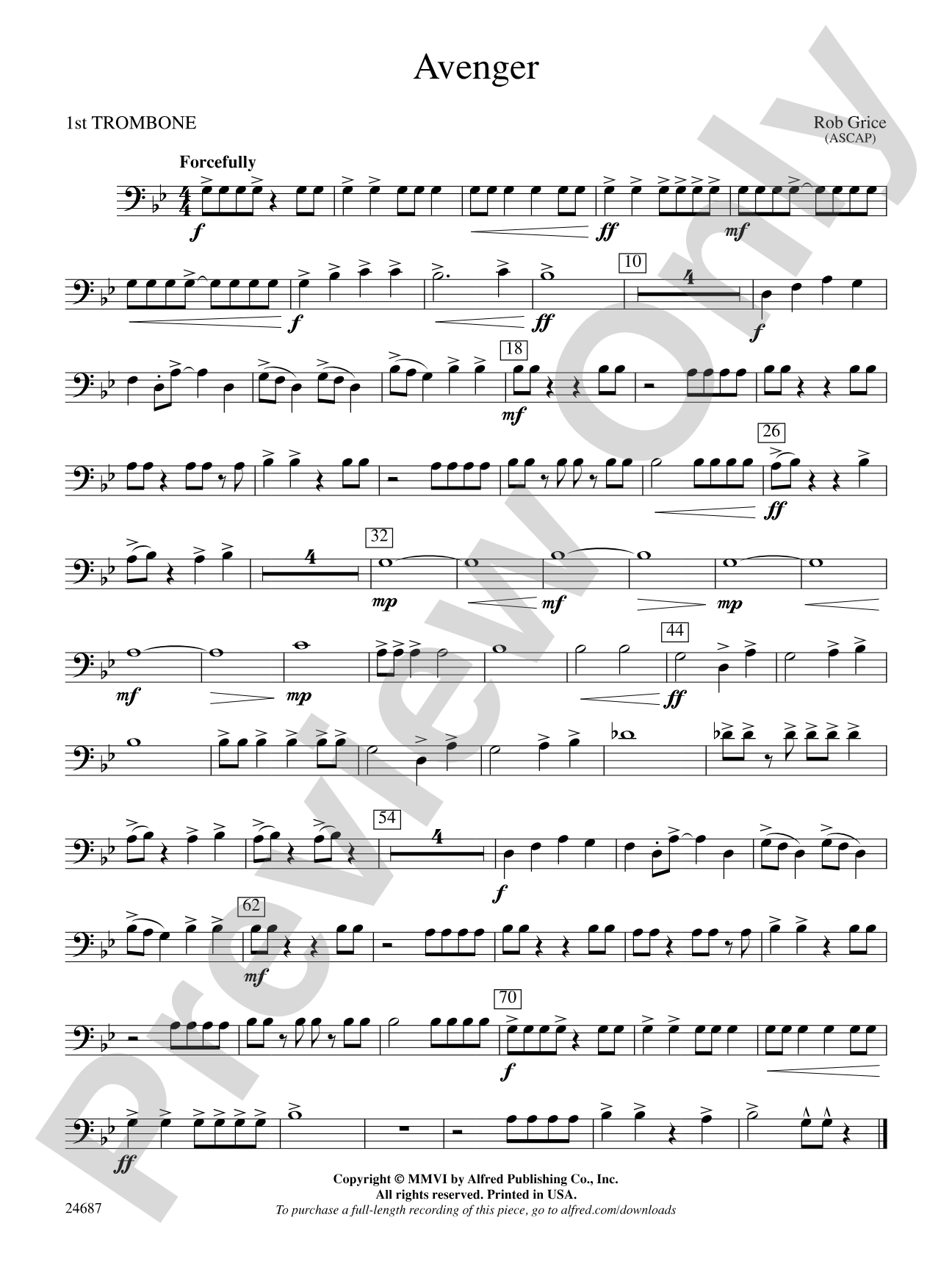 Avenger: 1st Trombone