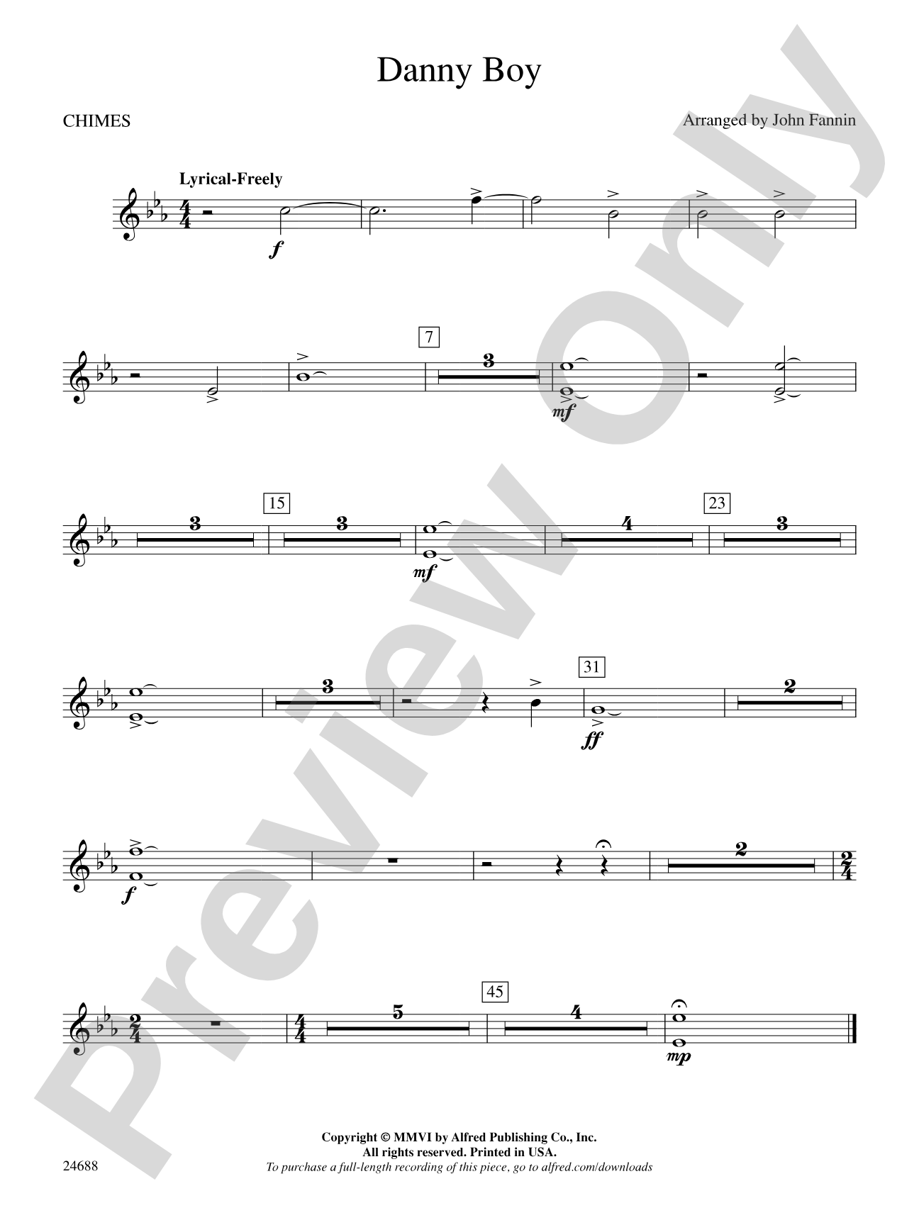Danny Boy: Chimes