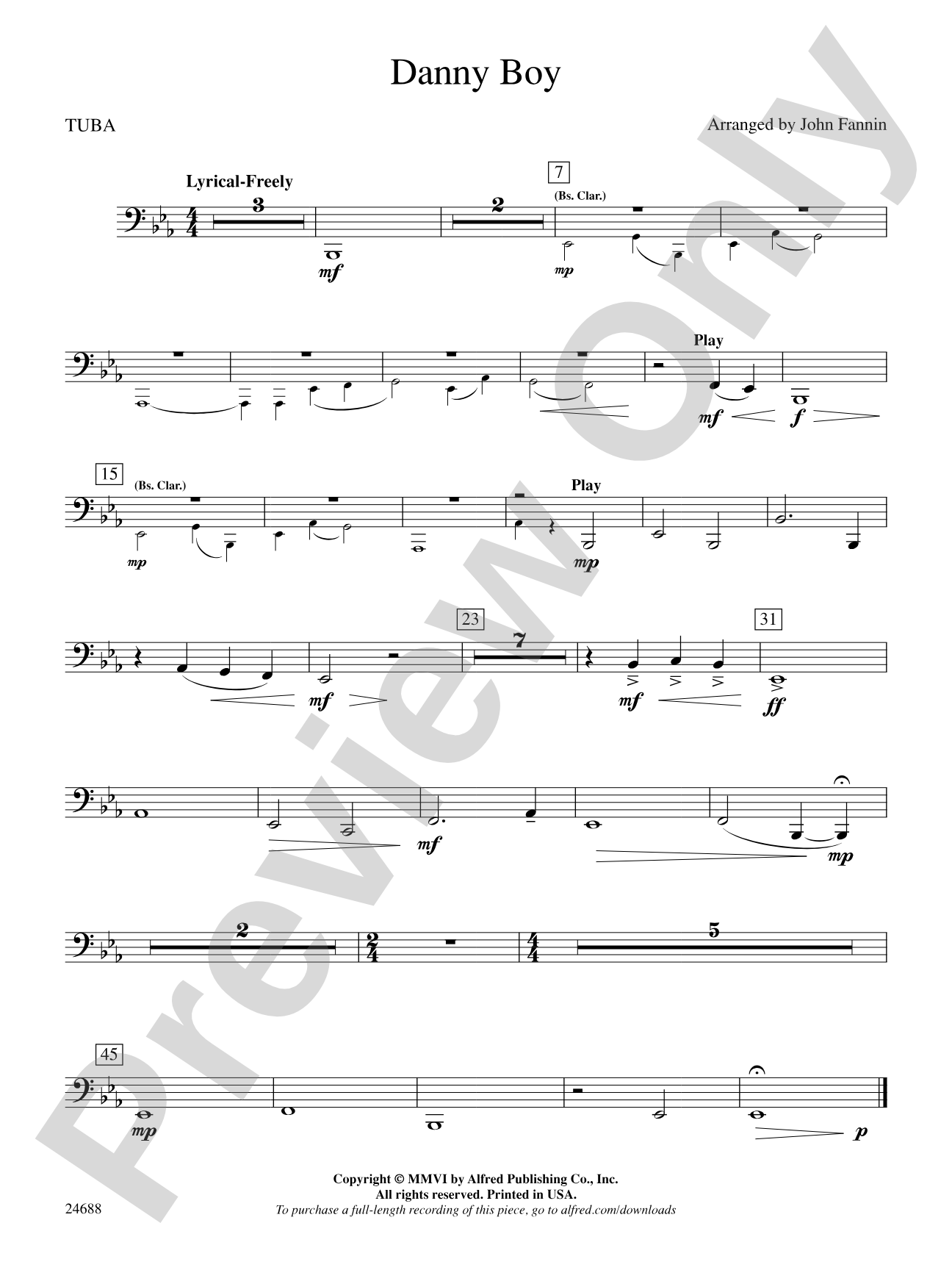 Danny Boy: Tuba