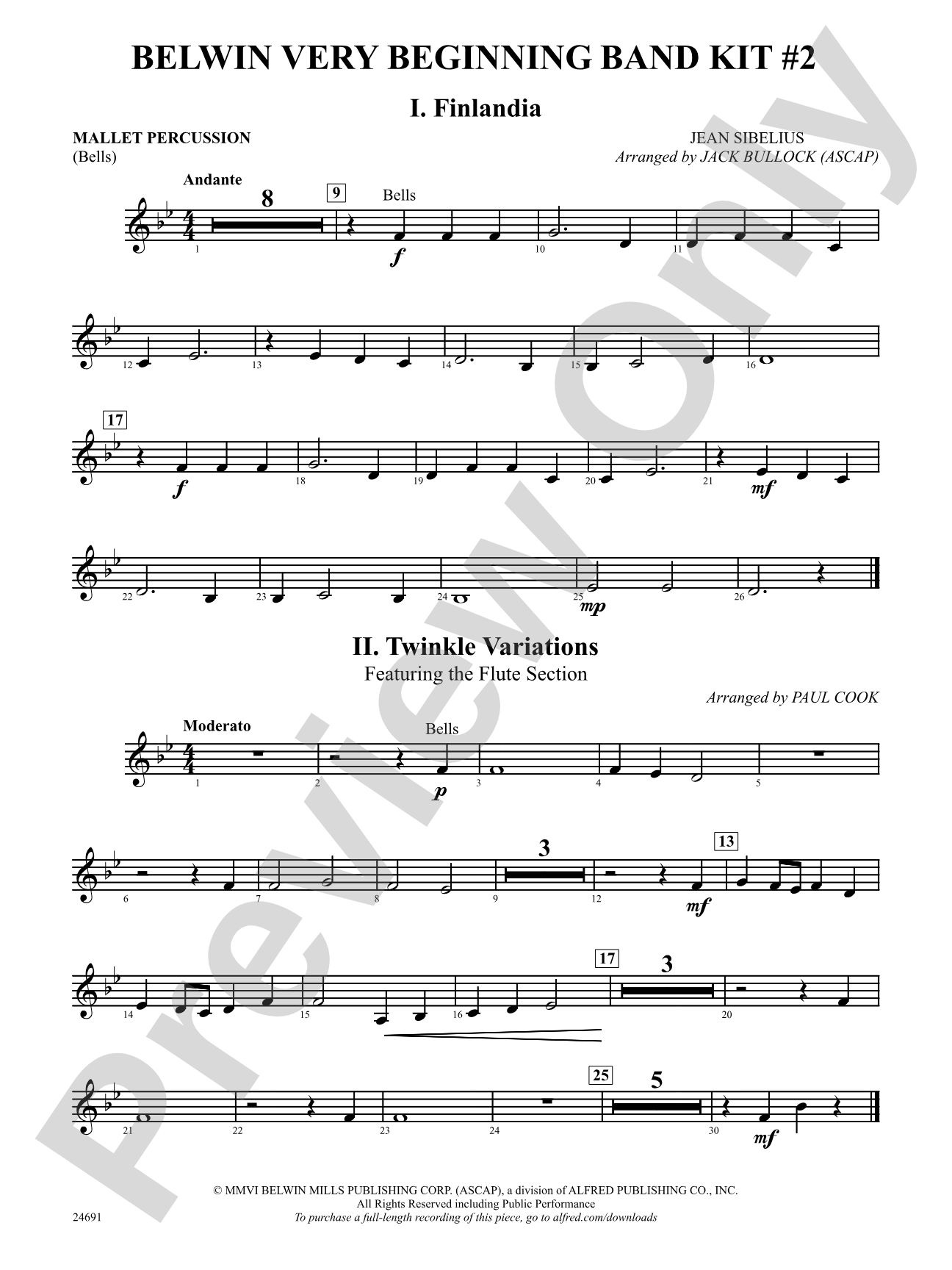 Belwin Very Beginning Band Kit #2: Mallets