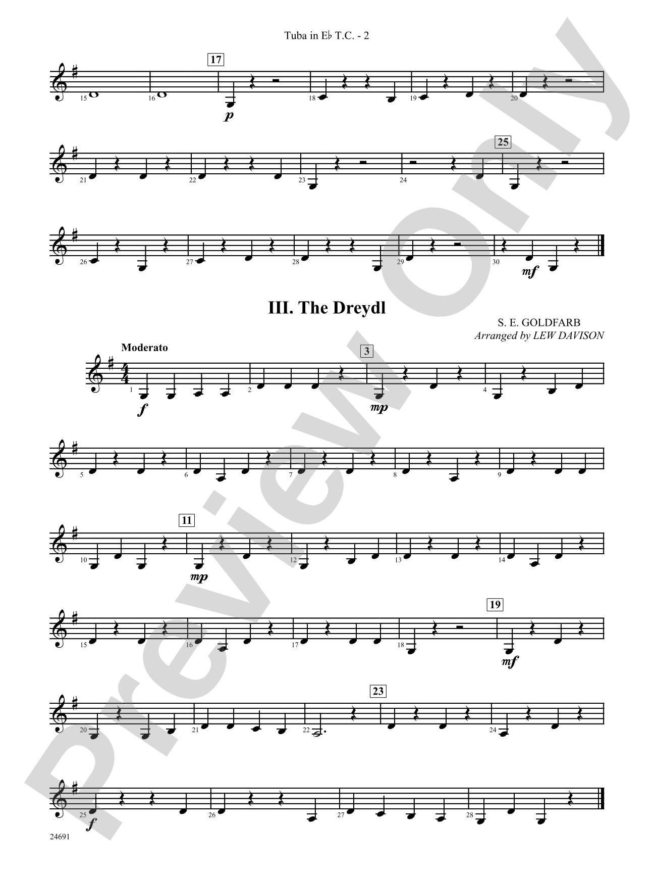 Belwin Very Beginning Band Kit #2: (wp) E-flat Tuba T.C.